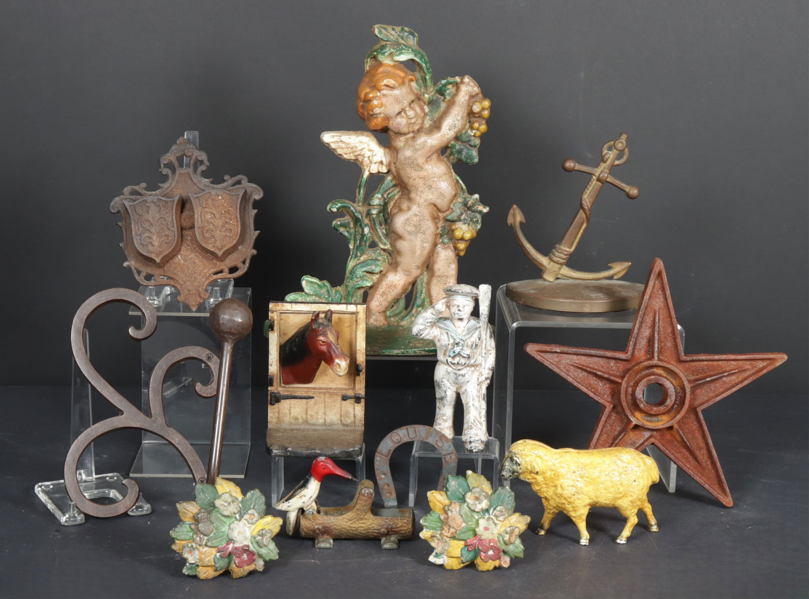 Group of Cast Iron & Metal Decor (1 of 10)