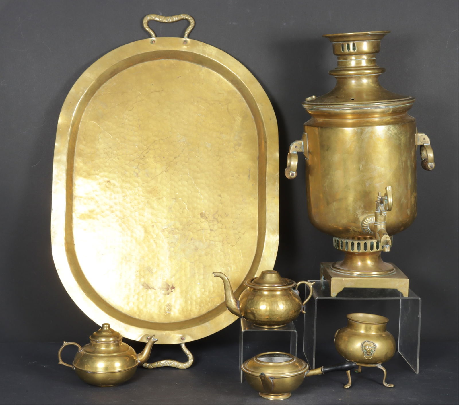 Kalinin Factory Russian Brass Samovar Set (1 of 6)