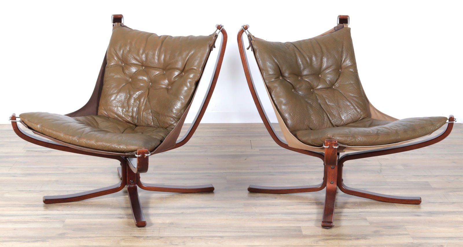 Pair Sigurd Ressel Falcon Chairs (1 of 6)