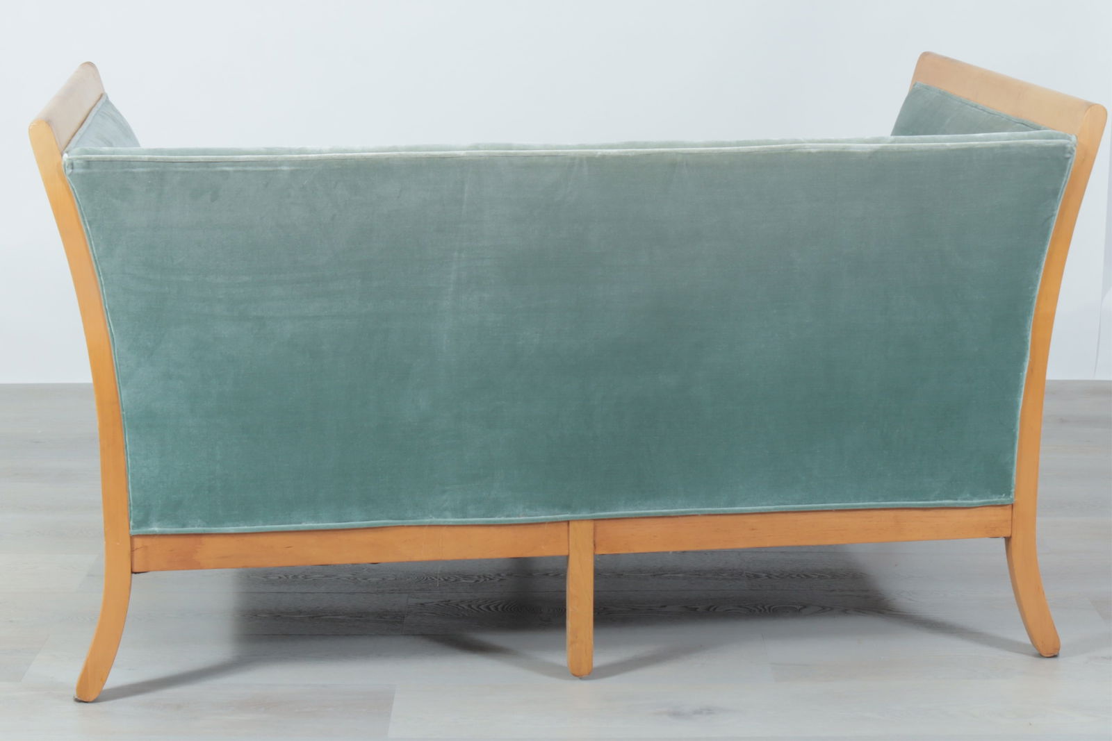 Biedermeier Style Maple Box Sofa Daybed - 5