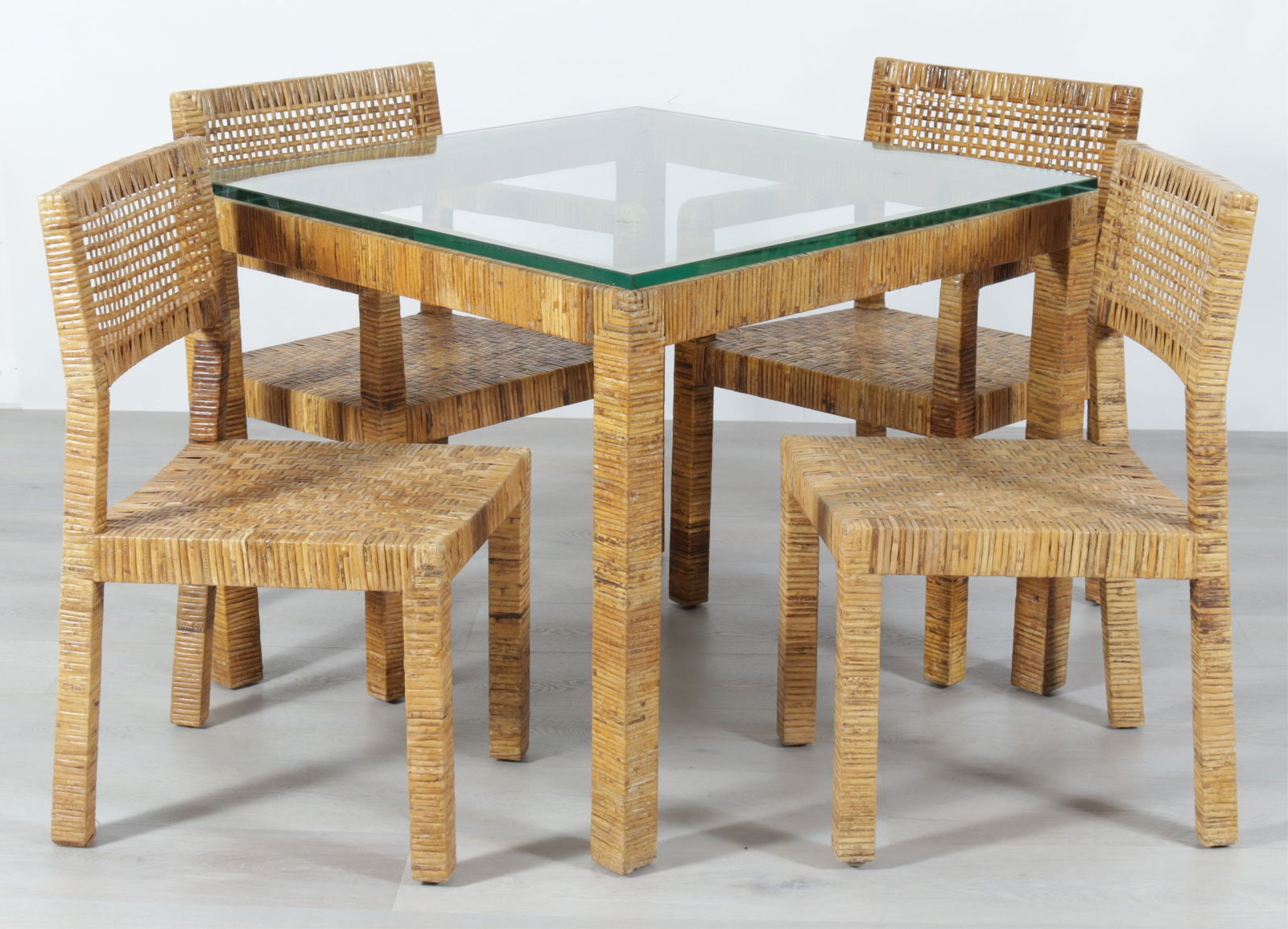 Jean Michel Frank Style Dining Table & Chairs (1 of 8)