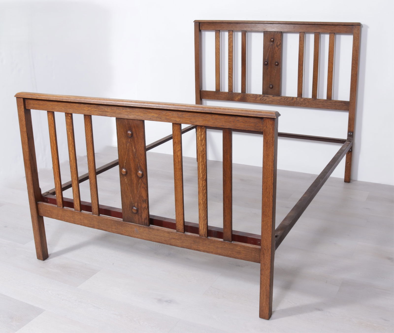 Mission Style Oak Full Bed - 2