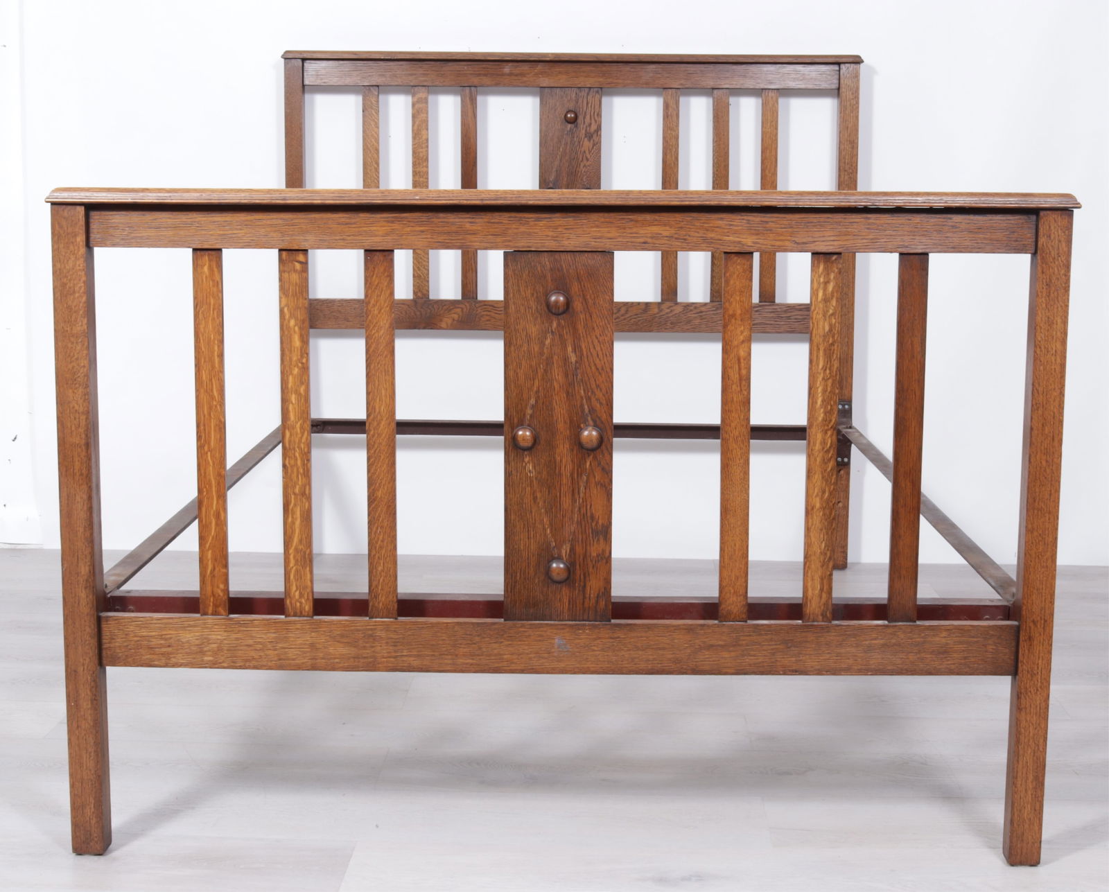 Mission Style Oak Full Bed - 3