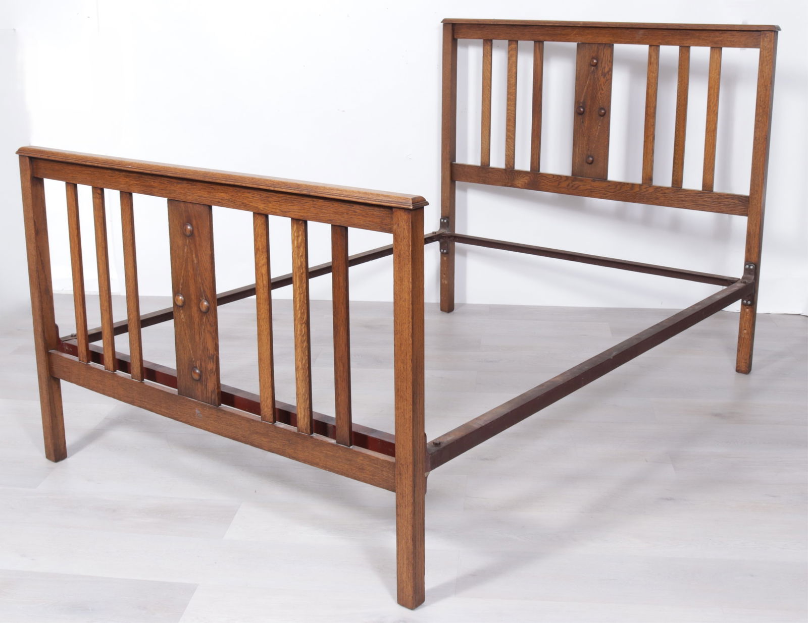 Mission Style Oak Full Bed - 4