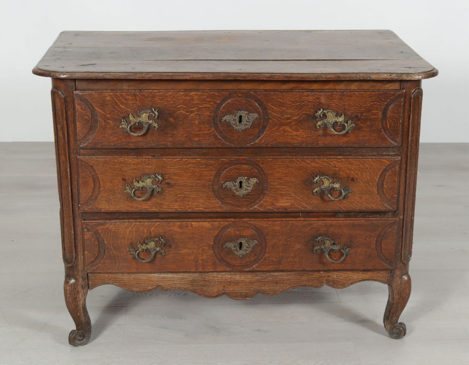 French Provincial Oak Commode - 2