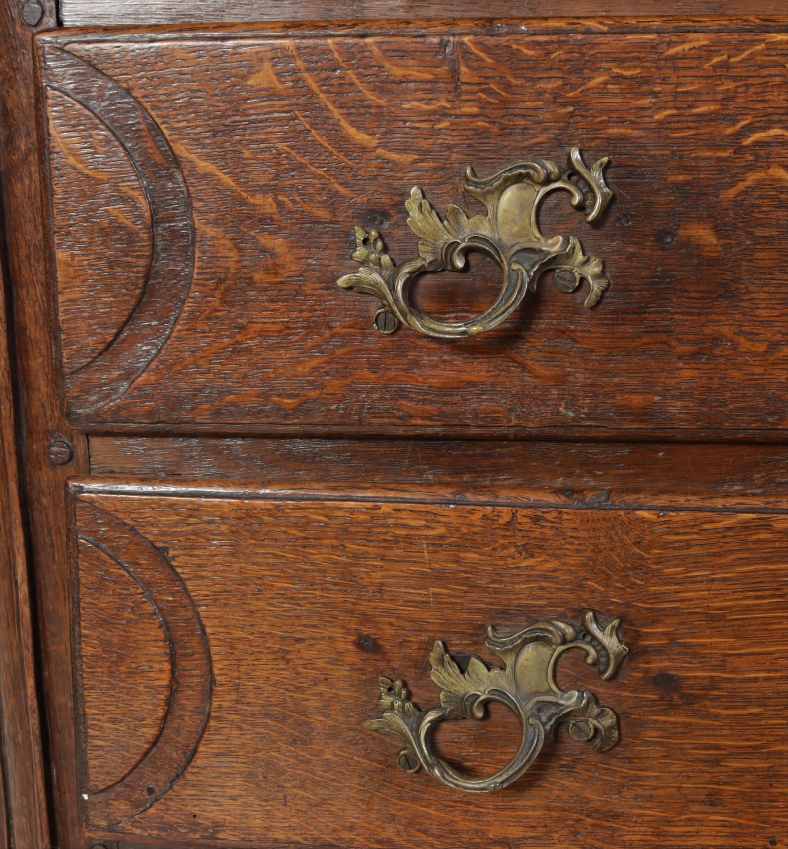 French Provincial Oak Commode - 5