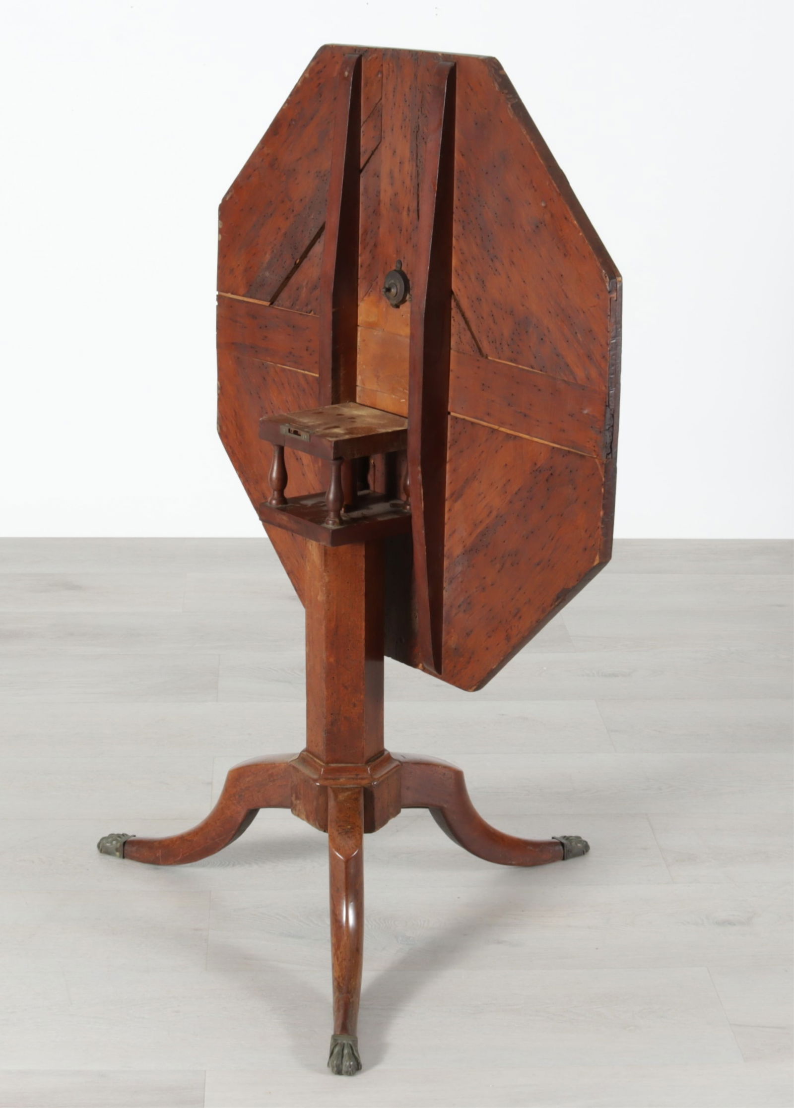 Directoire Walnut Tripod Table - 4