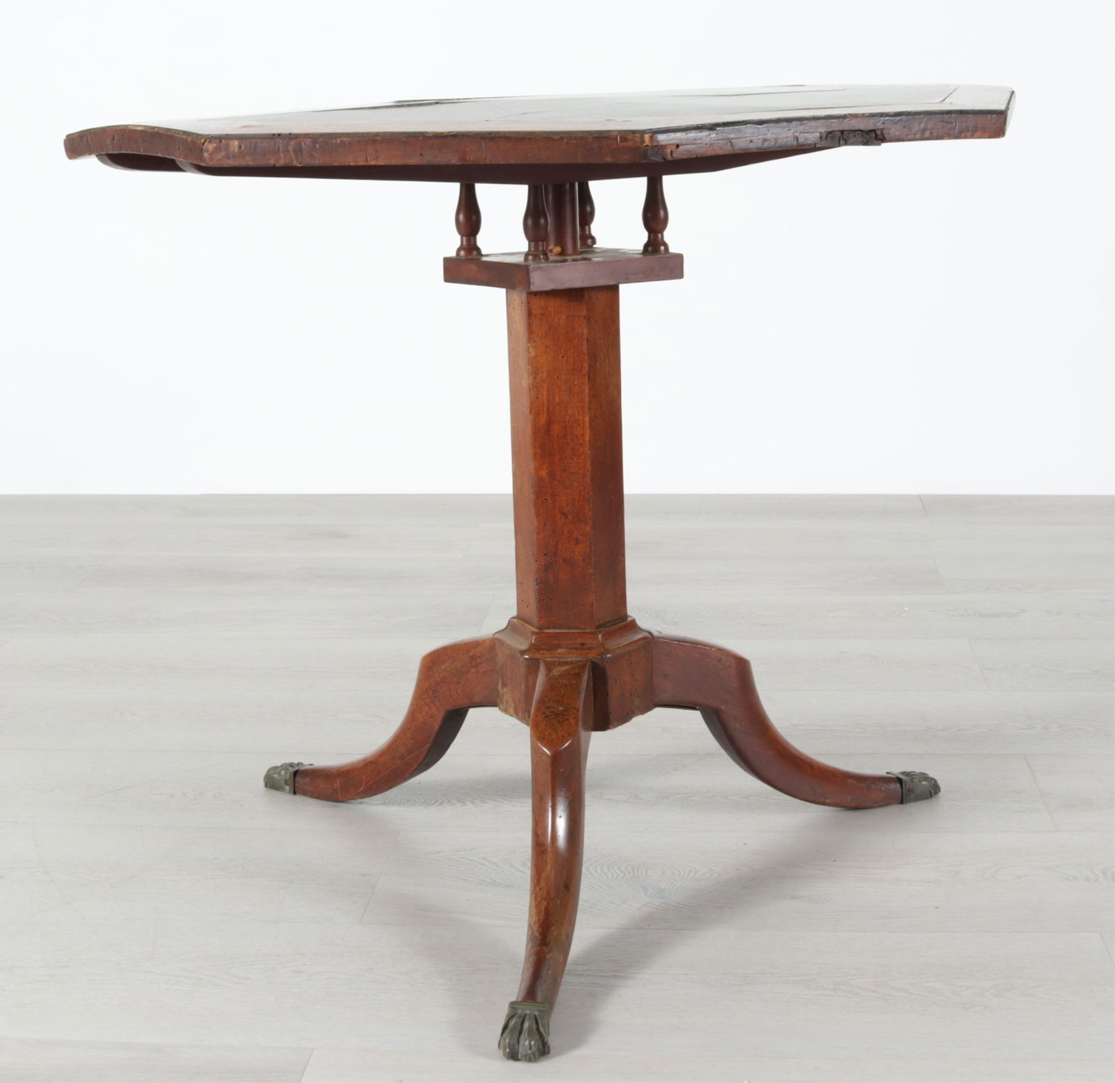 Directoire Walnut Tripod Table - 7