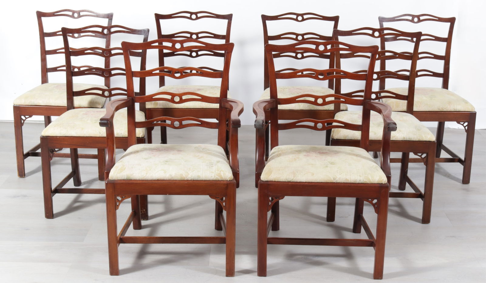 Eight George III Style Mahogany Dining Chairs (1 of 12)