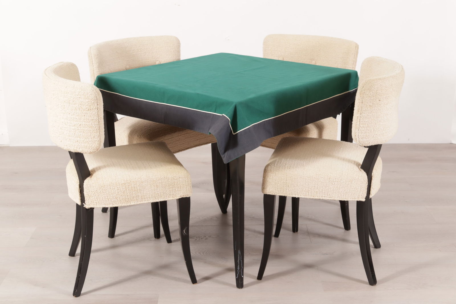 Moderne Style Game Table and Chairs, c.1940 (1 of 6)