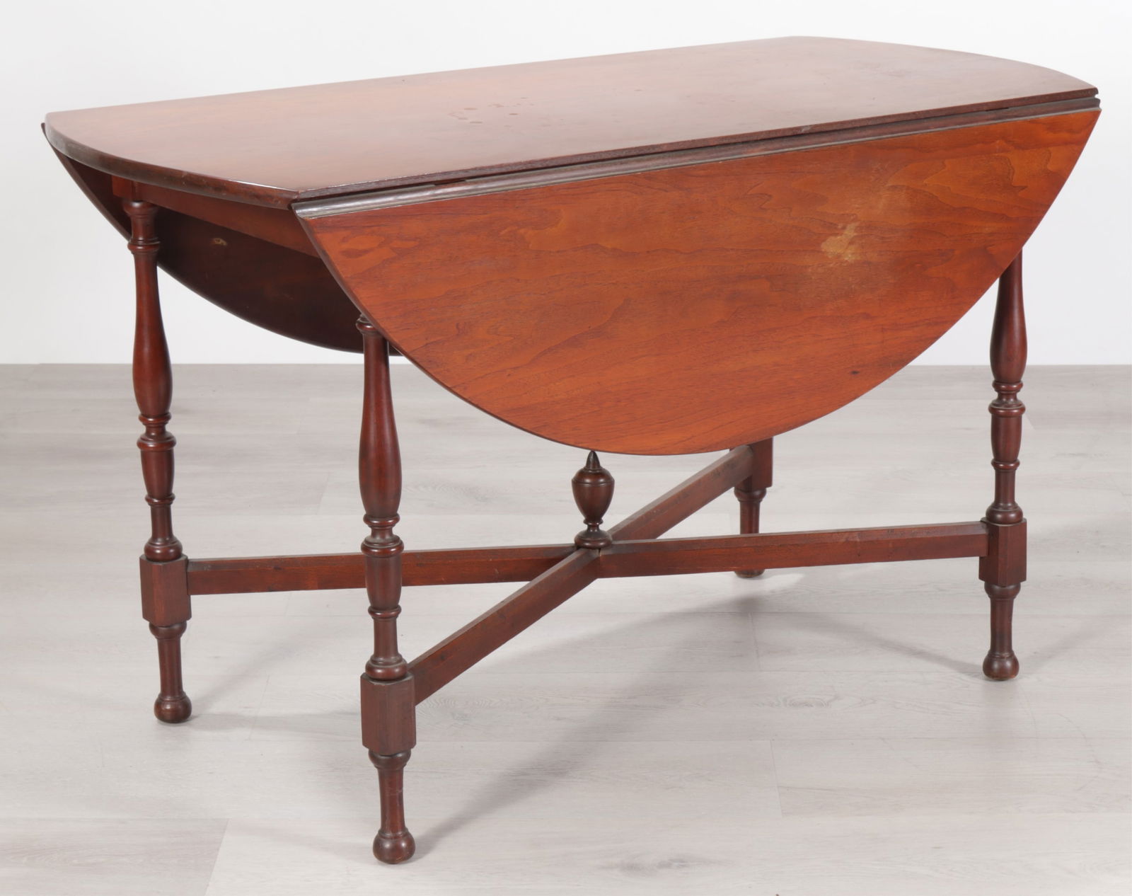 Colonial Style Walnut Dropleaf Table - 3