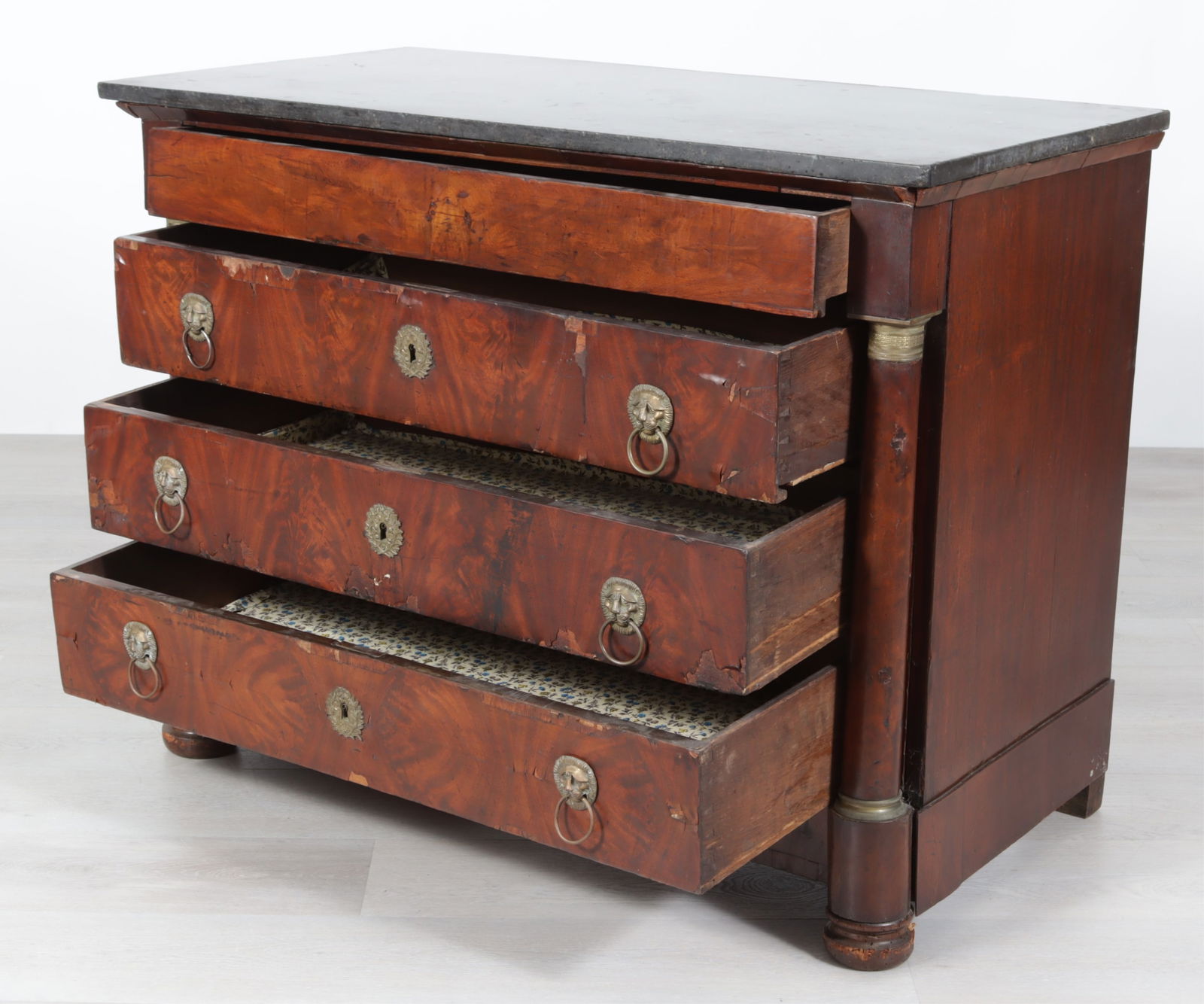 Empire Ormolu-Mounted Mahogany Commode,19th C. - 3