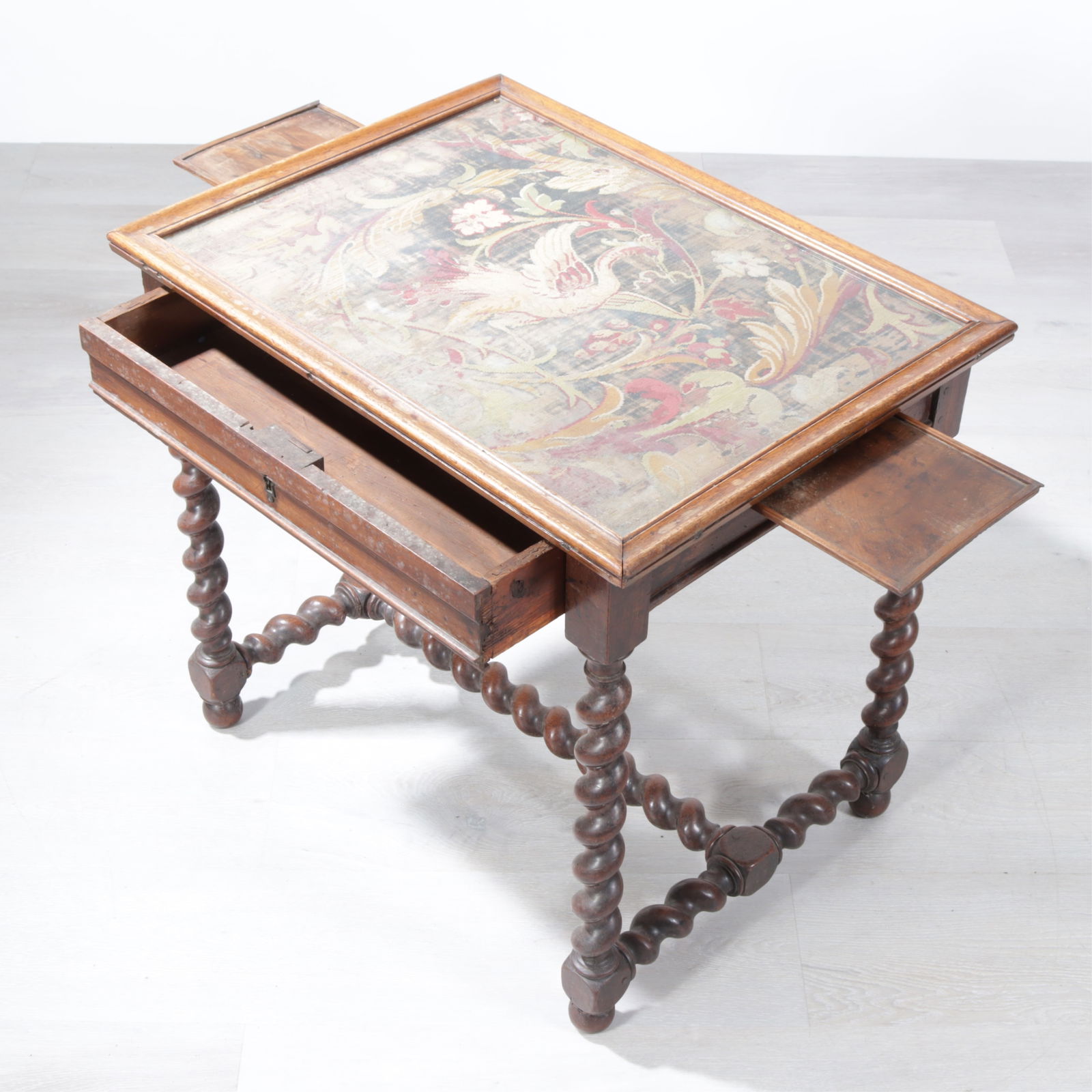 Baroque Walnut Library Table - 2