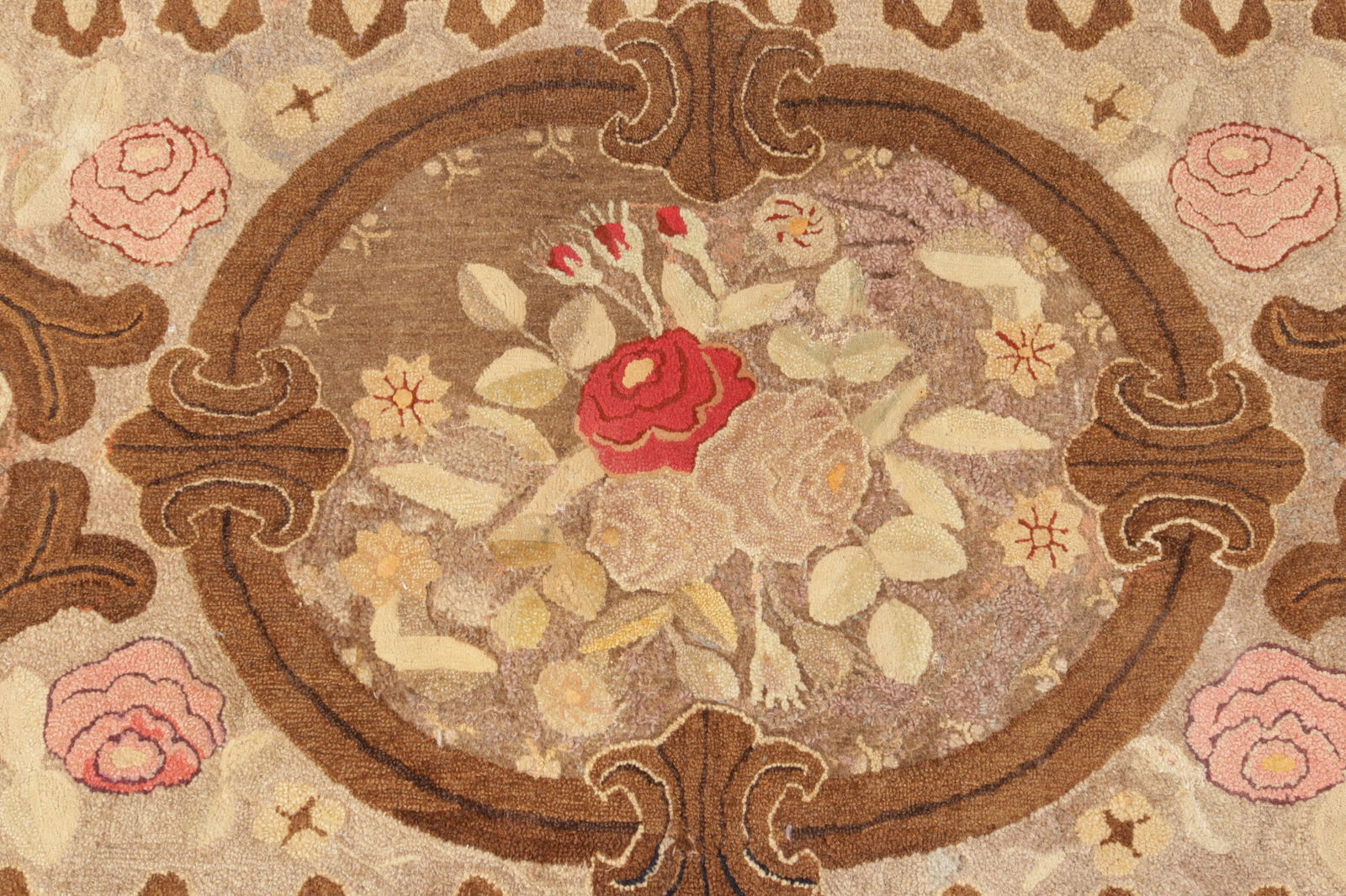 4 Floral Patterned Hook Rugs - 5