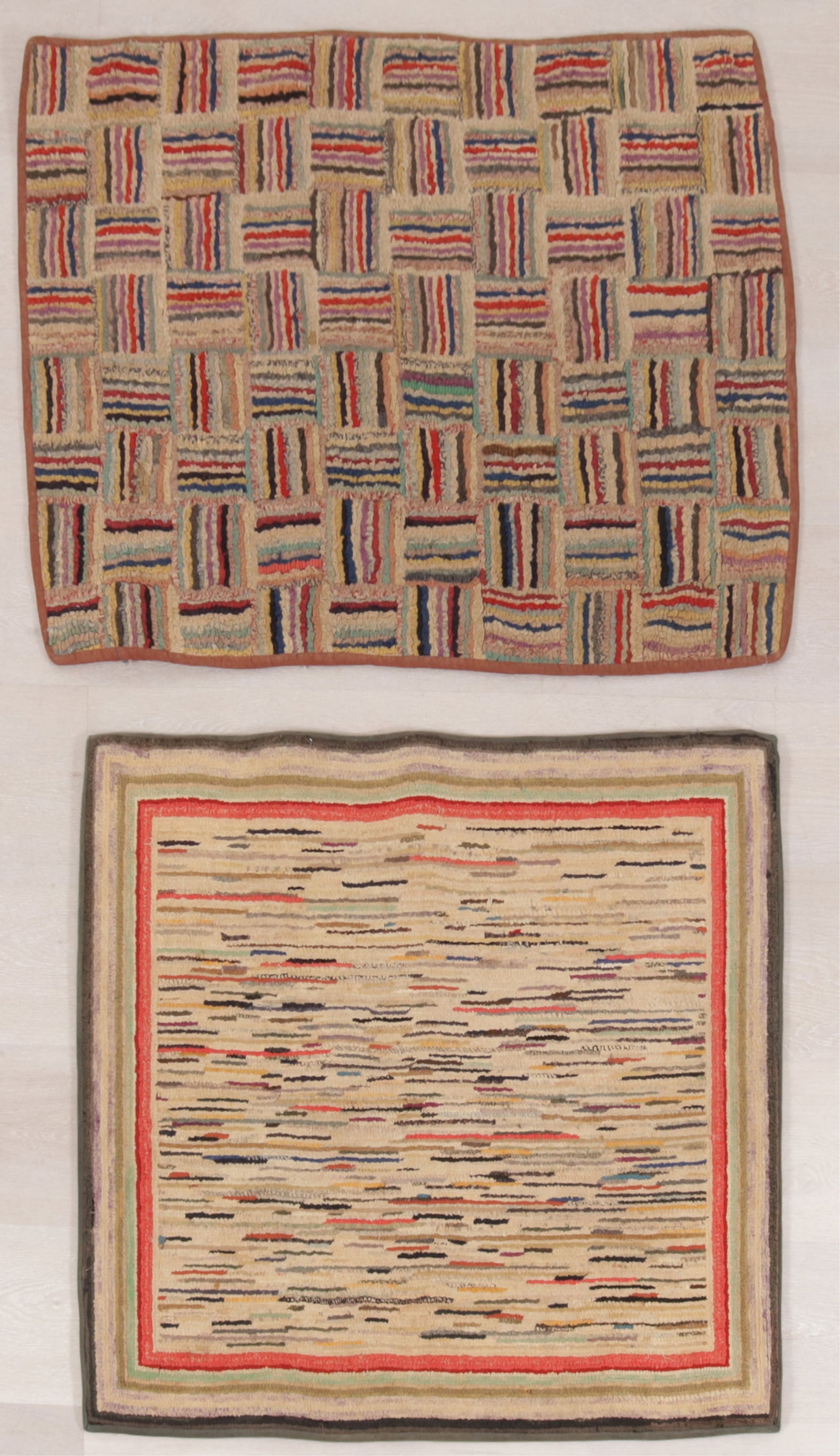 4 Geometric Patterned Hook Rugs - 2