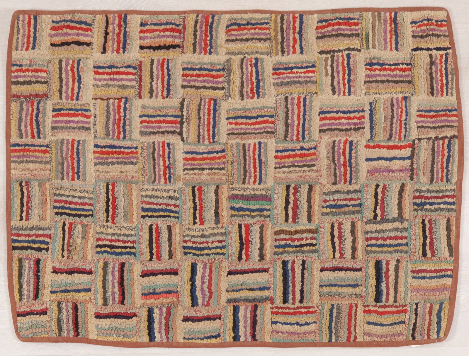 4 Geometric Patterned Hook Rugs - 5