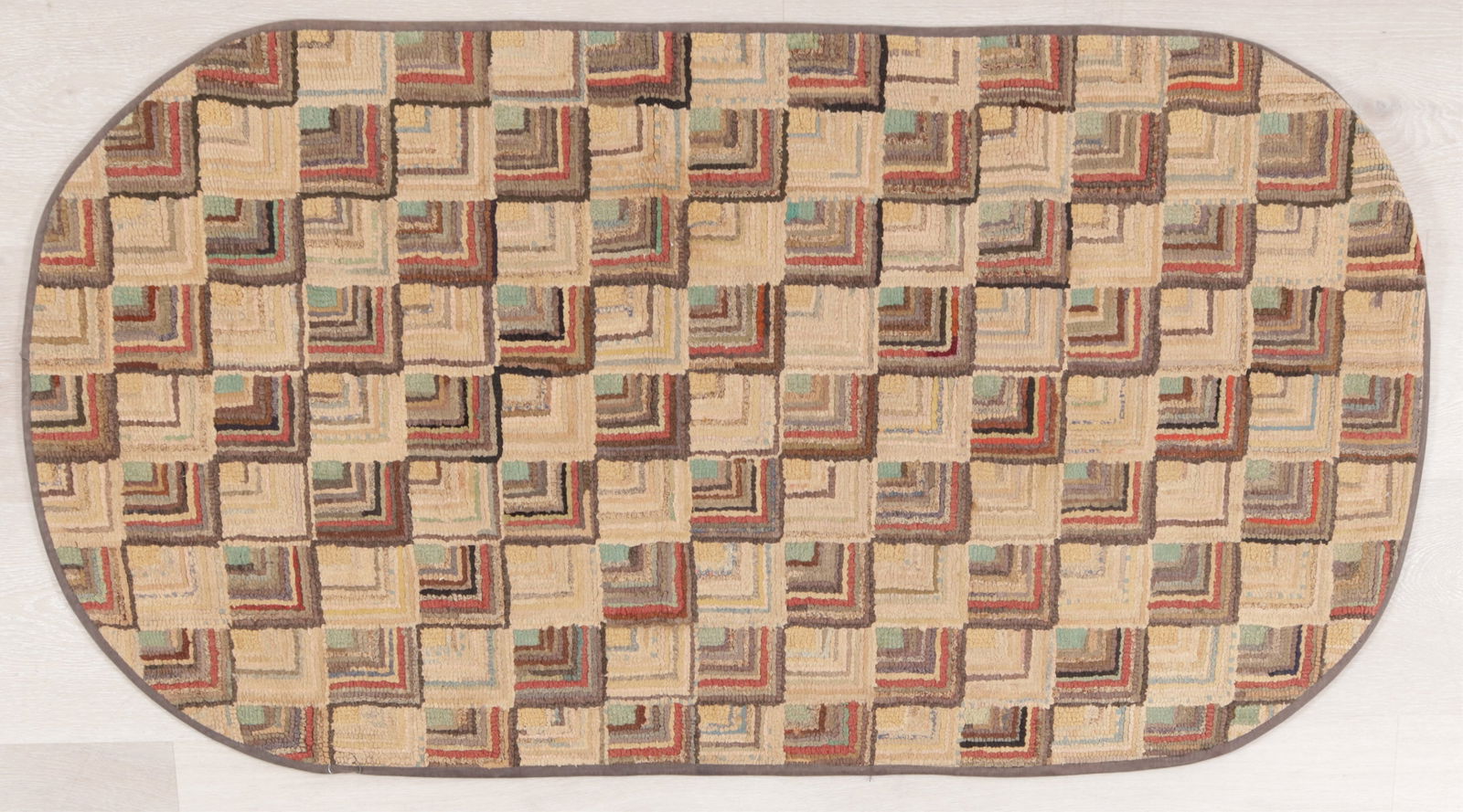 4 Geometric Patterned Hook Rugs - 7