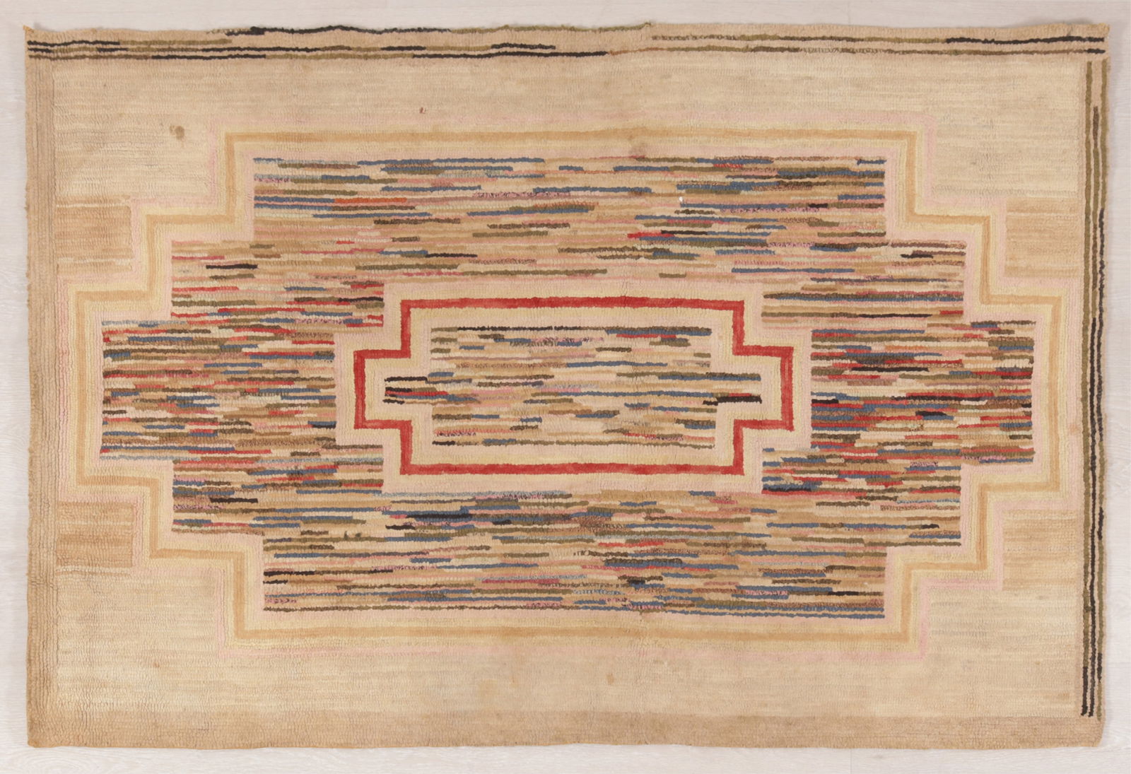 4 Geometric Patterned Hook Rugs - 9