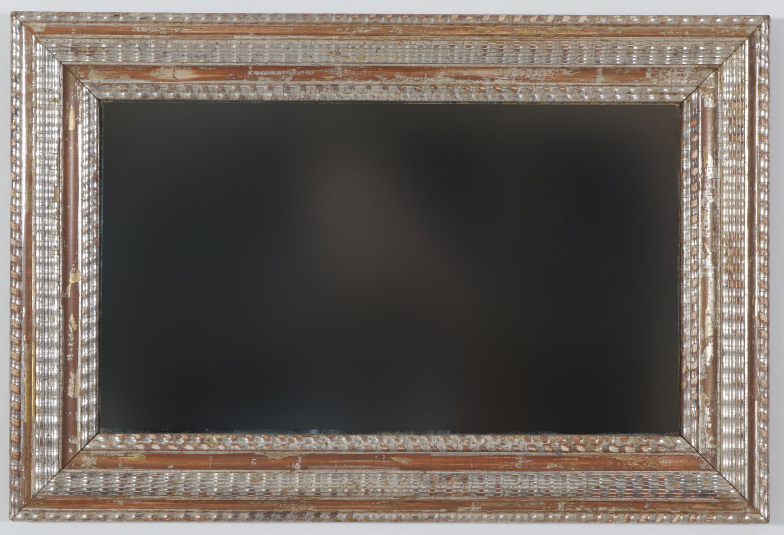 Louis Philippe Style Silver-Gilt Mirror: Louis Philippe Style Silver-Gilt Mirror Dimensions: 20 x 30.5" 