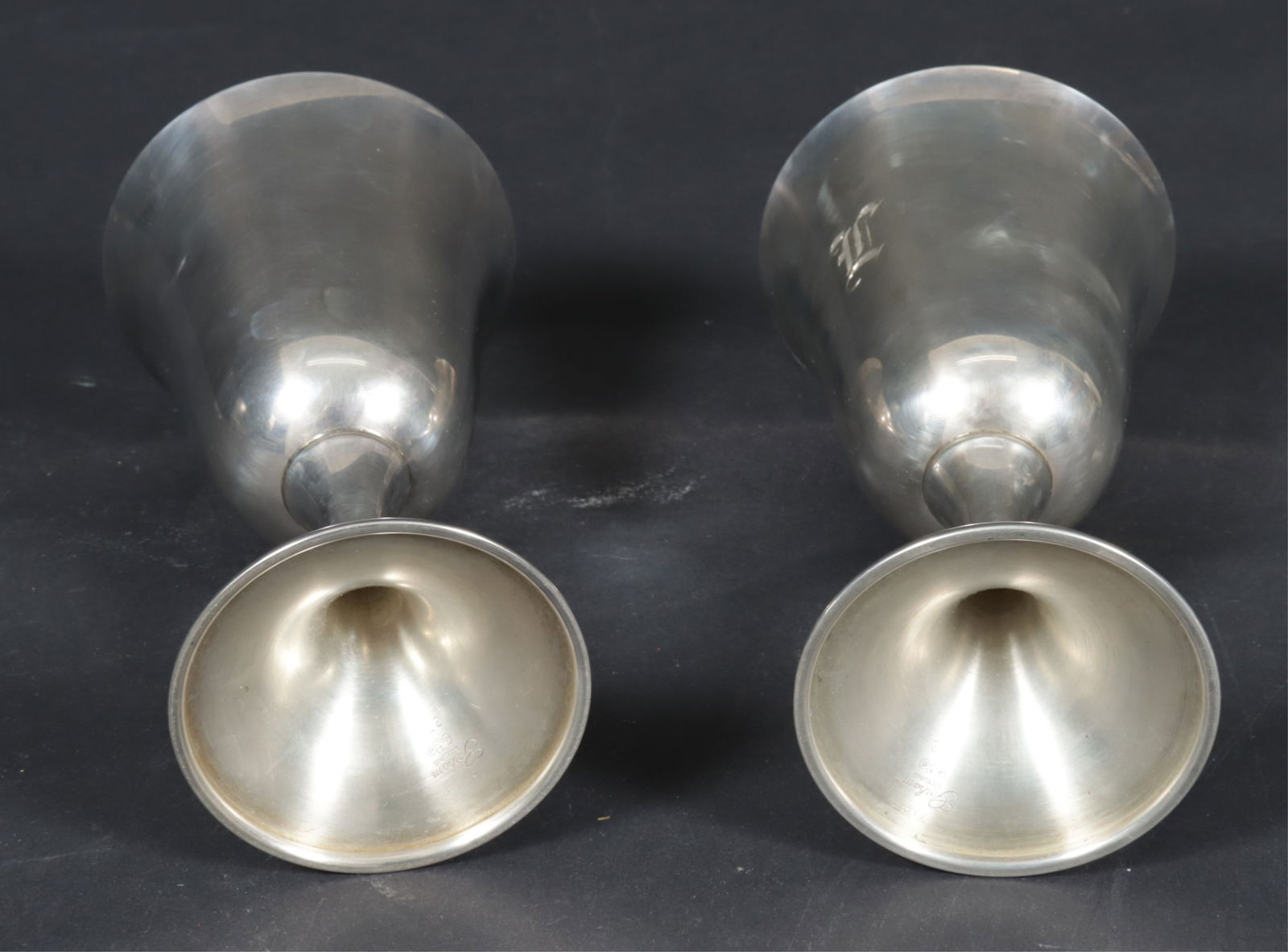 8 Gorham Sterling Silver Water Goblets - 5