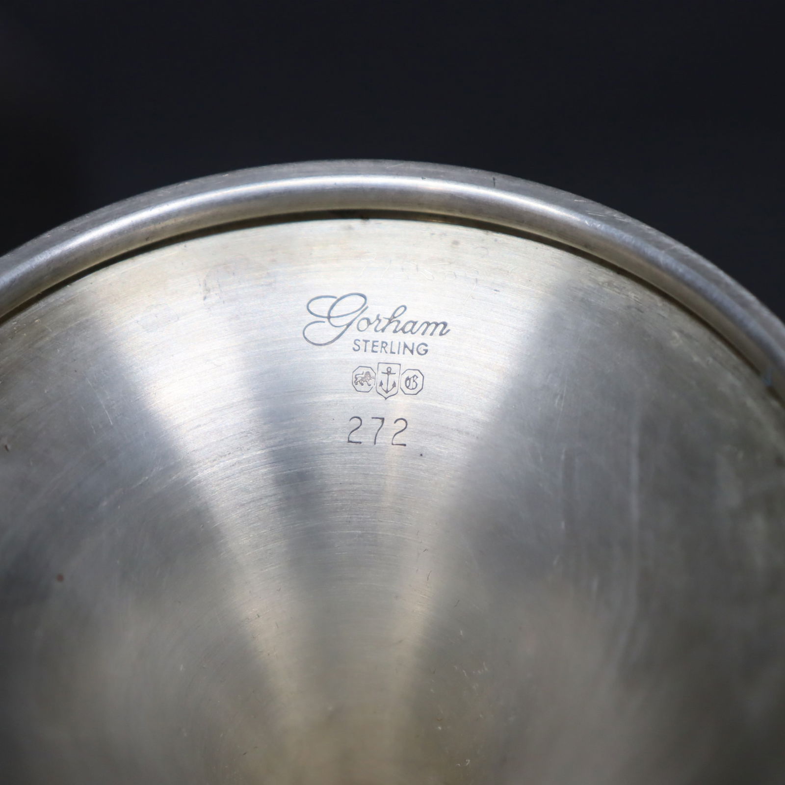 8 Gorham Sterling Silver Water Goblets - 6