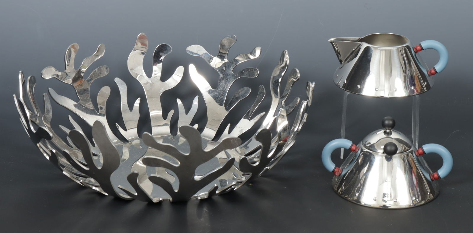 Alessi Fruit Bowl, Creamer & Sugar (1 of 7)