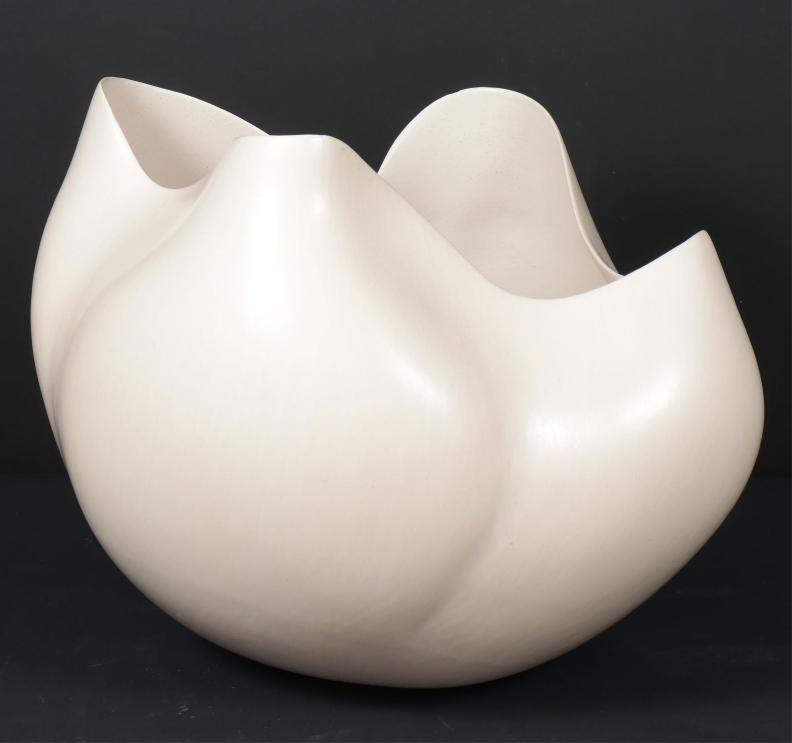 Glen Nipshank - The Tulip Bowl - Ceramic: Glen Nipshank, Cree Potter, Canadian, 20th C., The Tulip Bowl, glazed ceramic, signed along base 'Glennipshank 07' Dimensions: 13 1/2 H x 16 1/2 W From a New Preston Connecticut Modernist Home