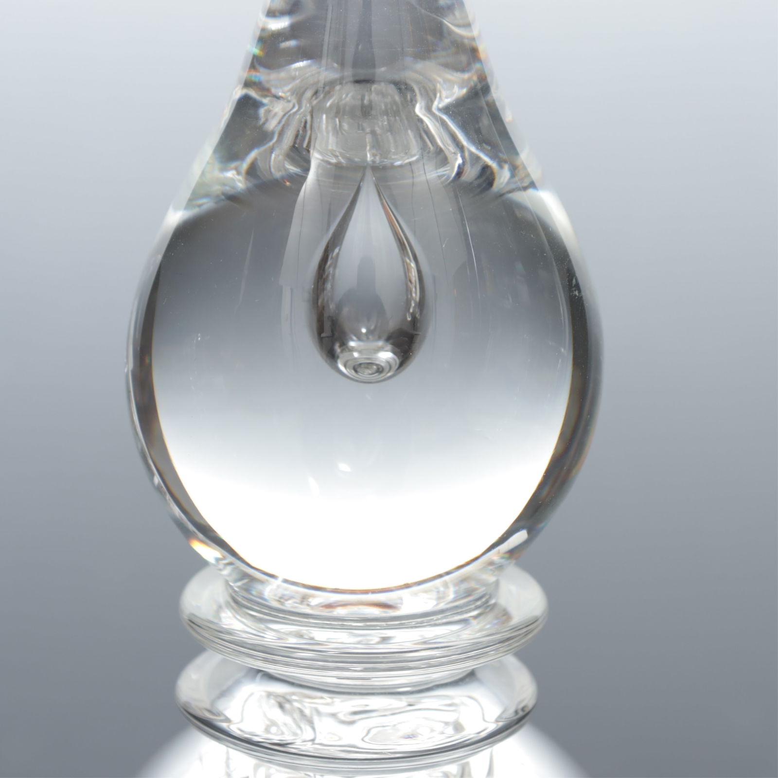 Four Steuben Glass Teardrop Candlesticks - 3