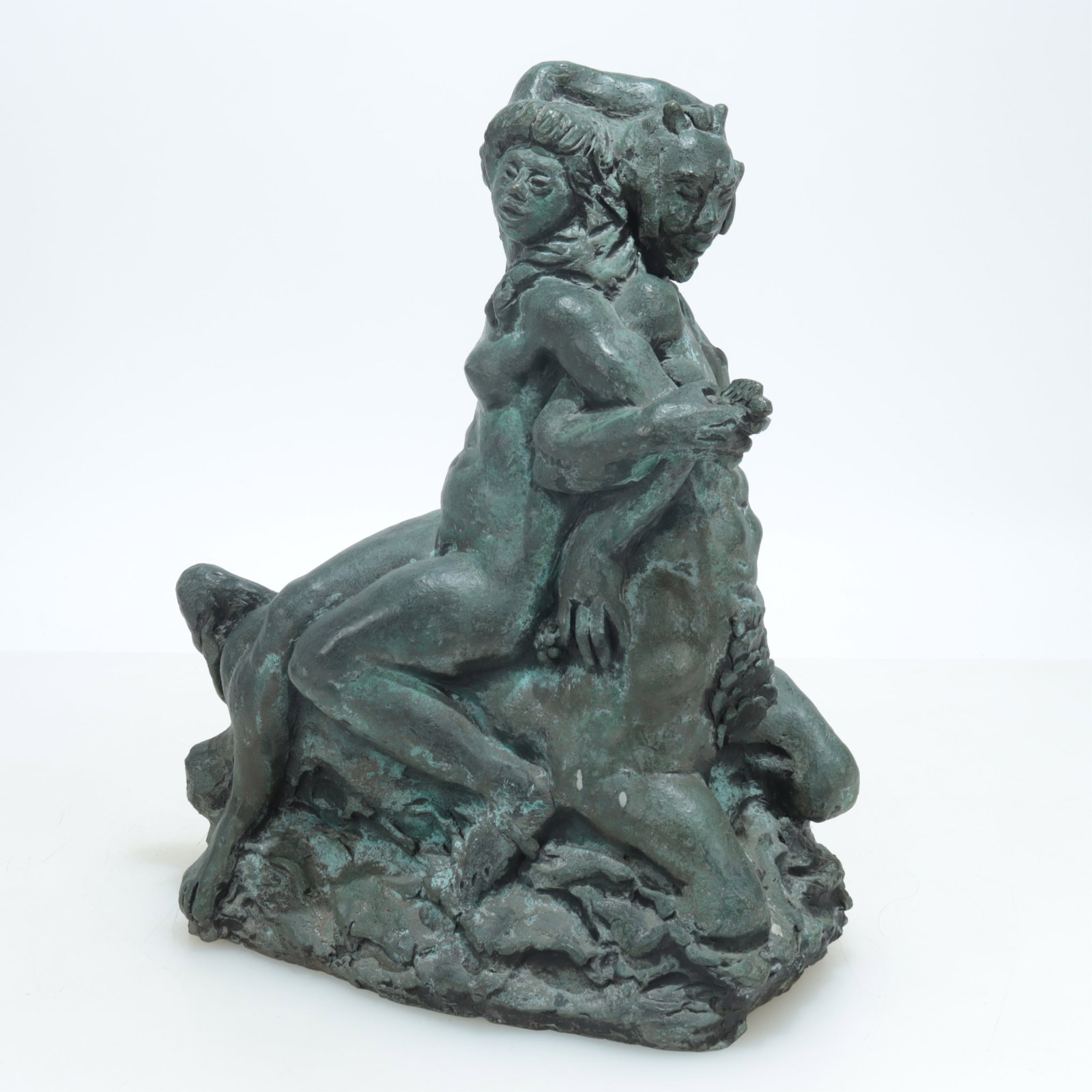 Allen Hermes - Centaur & Lapith Maiden Bronze: Allen Hermes (England, 1913-2004) Centaur & Lapith Maiden, bronze, inspired by the Classical myth. Unsigned. Dimensions: 14.5" H x 12.5" L x 7.5" W 21lbs Property from a Northwest Connecticut