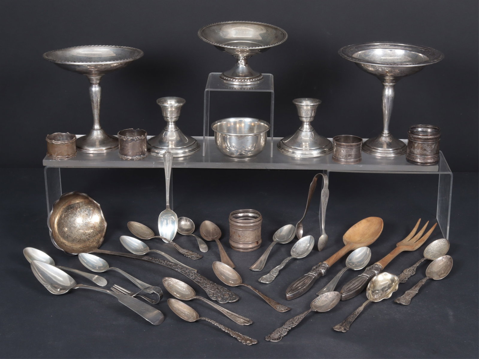 Group of Sterling Silver Tableware, 20th C. (1 of 11)