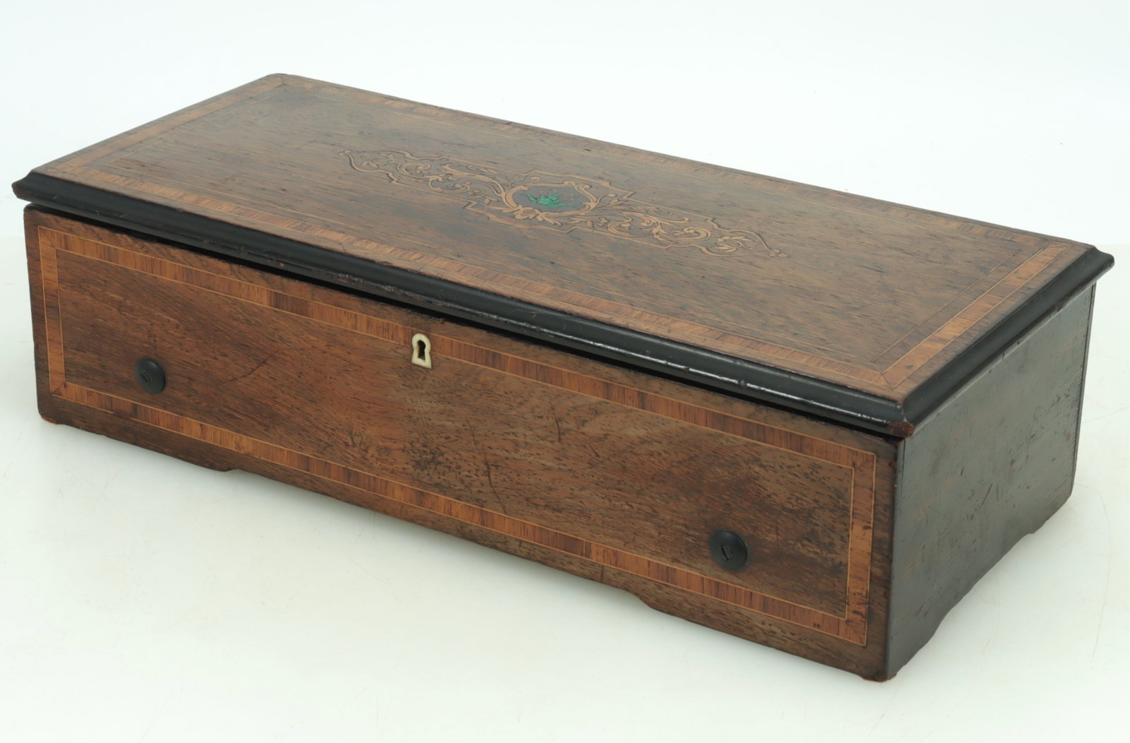 Le Coultre Inlaid Swiss Cylinder Music Box, 19th C (1 of 8)