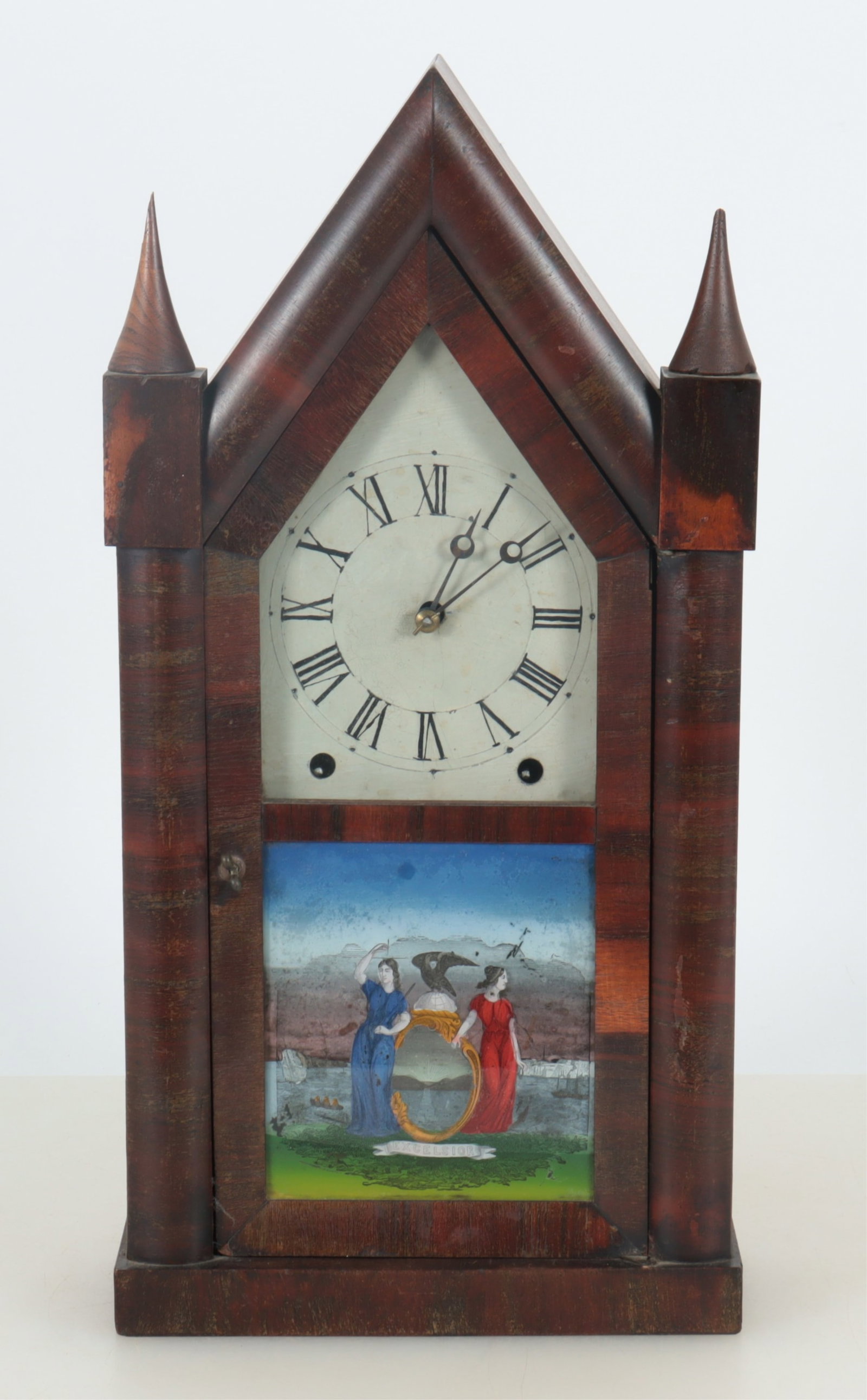 Chauncy Jerome Steeple Clock, 19th C (1 of 10)