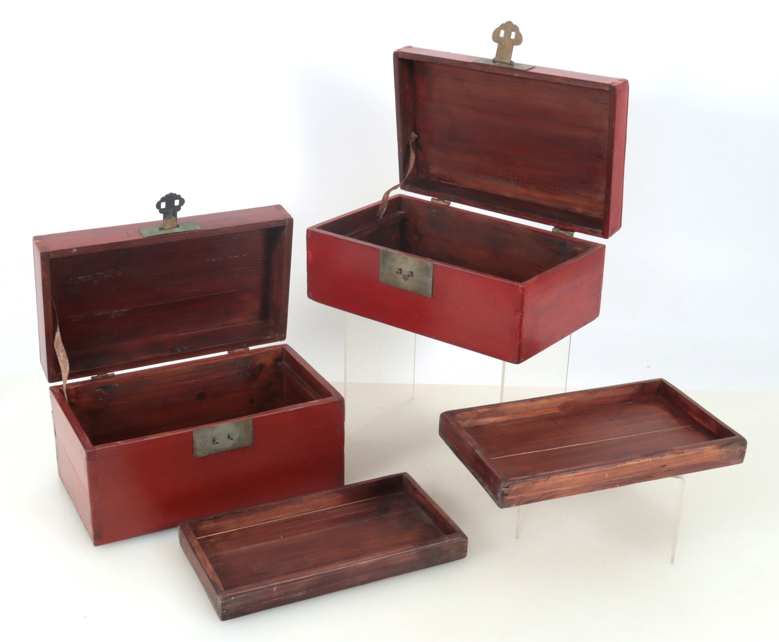 Three Chinese Lacquer Boxes - 10
