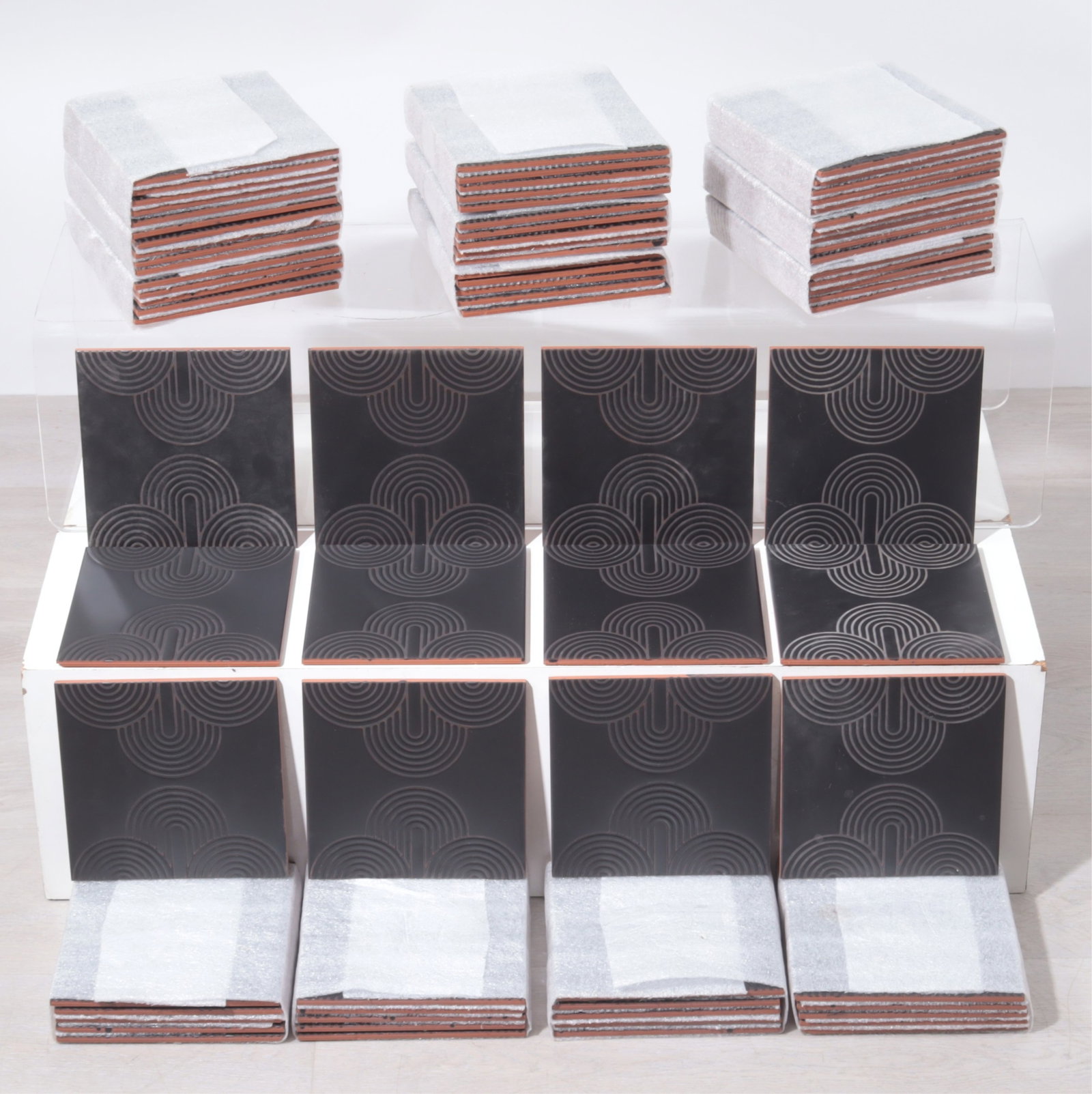 225 Modern Italian Ceramic 8" Tiles 99SF (1 of 5)