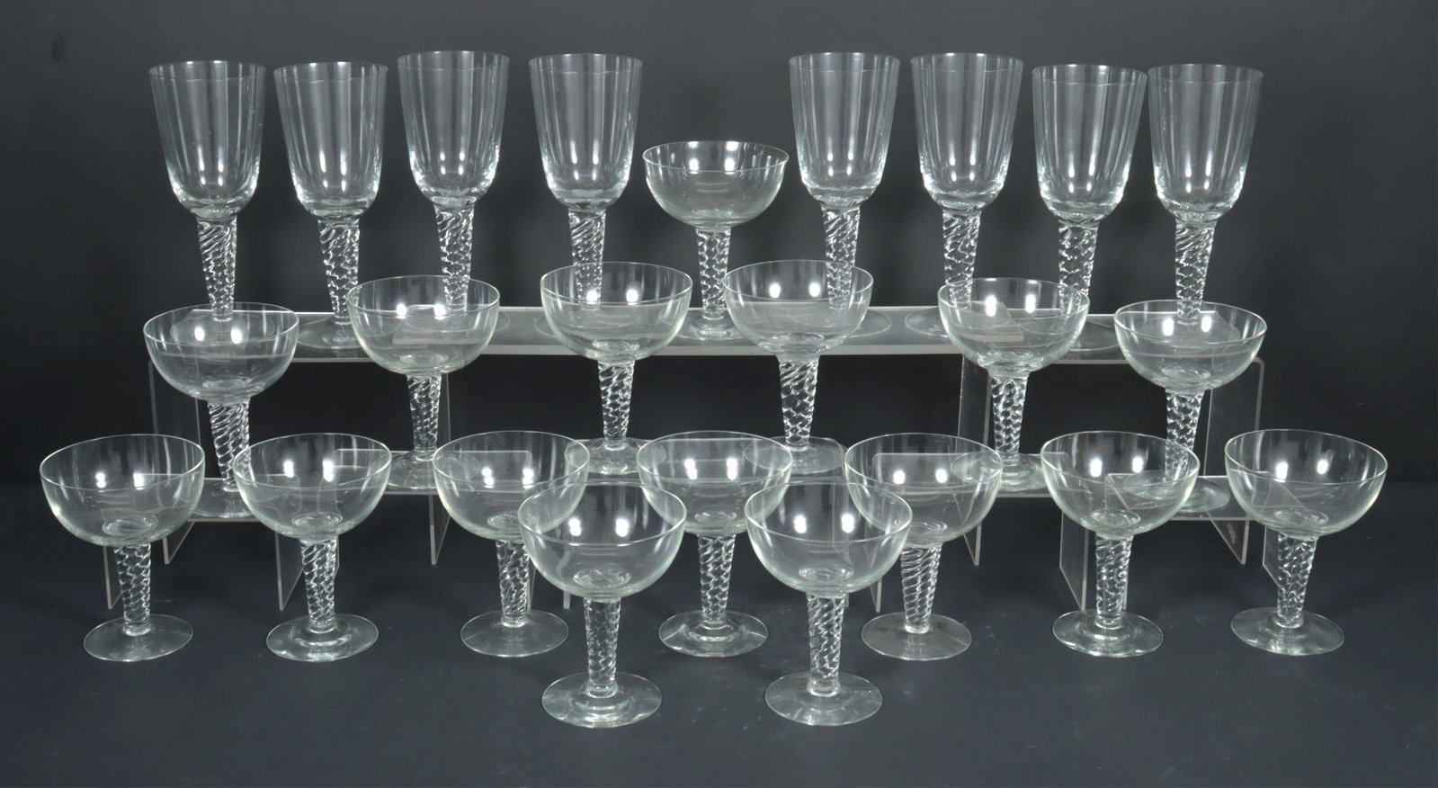 Holmgaard 'Amager Twist' Crystal Goblets (1 of 8)