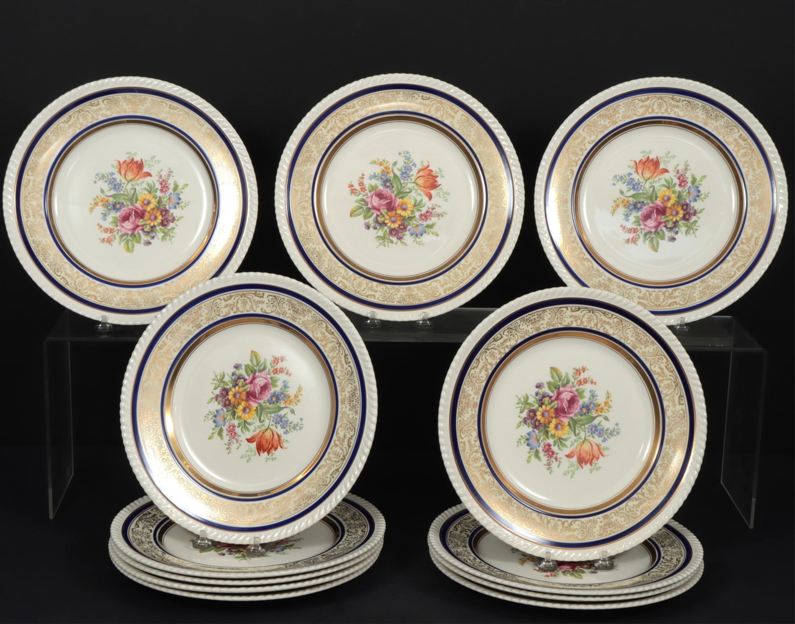 Johnson Bros Old English Dinner Plates by Chadwell: 12 Johnson Brothers. Old English Dinner Plates by Chadwell Dimensions: 10.75" Dia. Property from a Bronxville Estate.