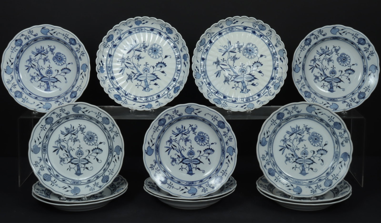 Group of Blue Onion Tableware, Early 20th C (1 of 9)