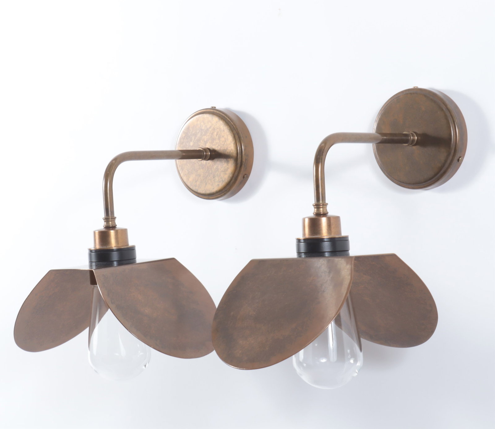 Pair Aire Lighting Brass Outdoor Wall Lights: Pair Aire Lighting Brass Outdoor Wall Lights, Made in Ireland Dimensions: 13.5" H x 10.75" W x 12.5" D