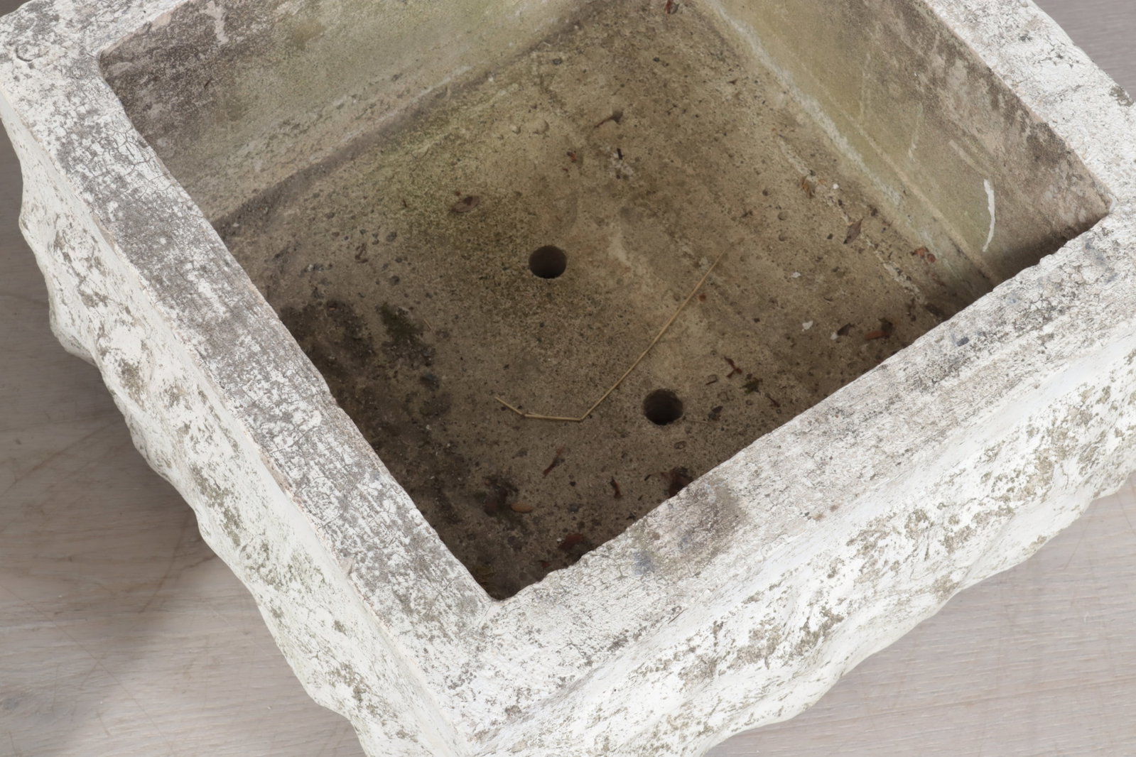 Four Rusticated Cast Cement Planters - 6