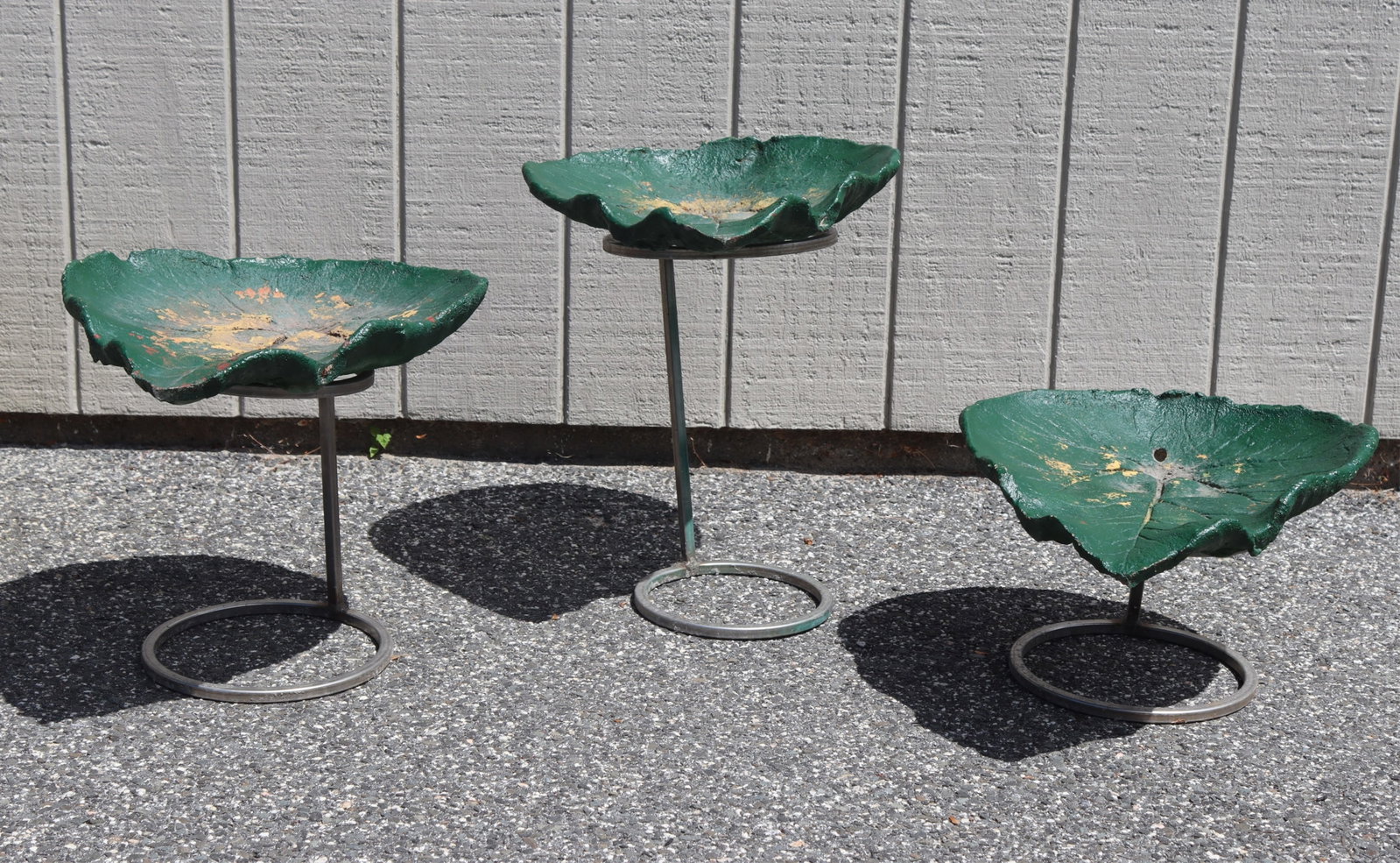 Cast Cement Leaf Form Tables - 2