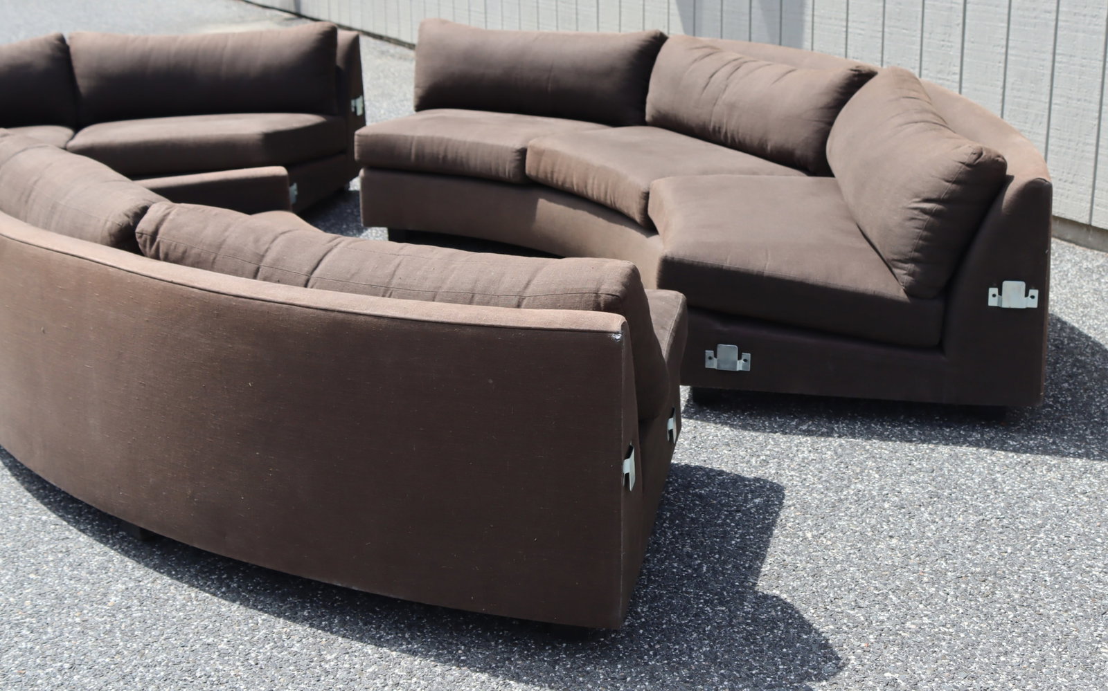 Milo Baughman Style Sectional Sofa - 11