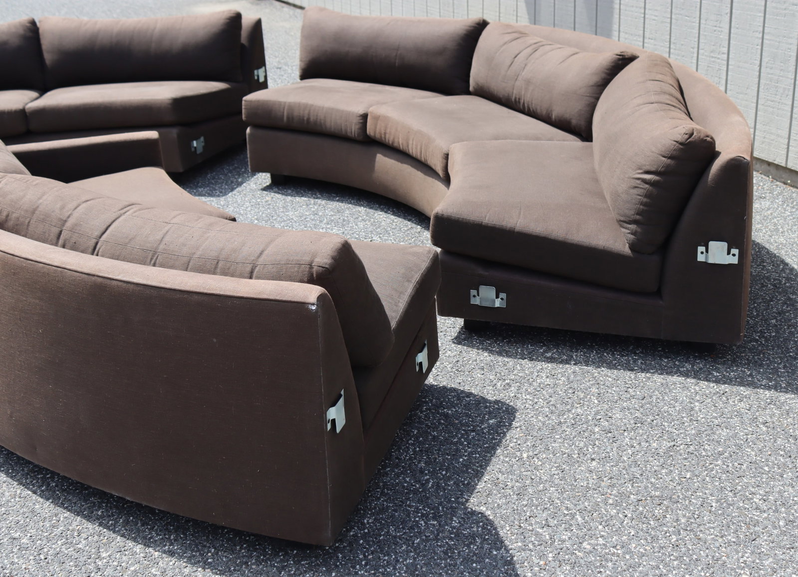 Milo Baughman Style Sectional Sofa - 12