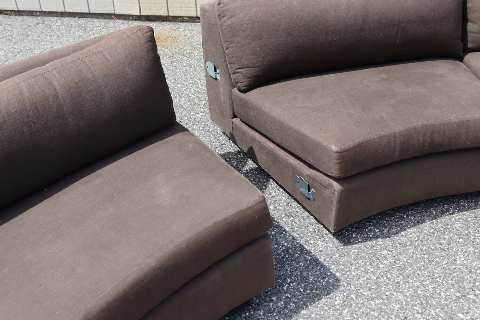 Milo Baughman Style Sectional Sofa - 7