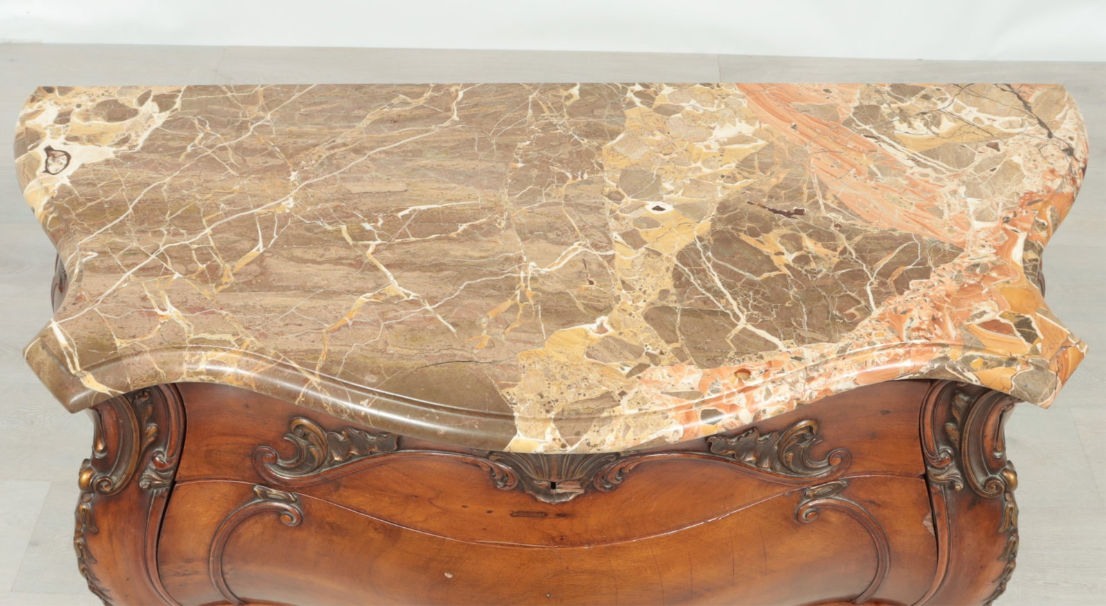 Rococo Style Walnut Commode - 6