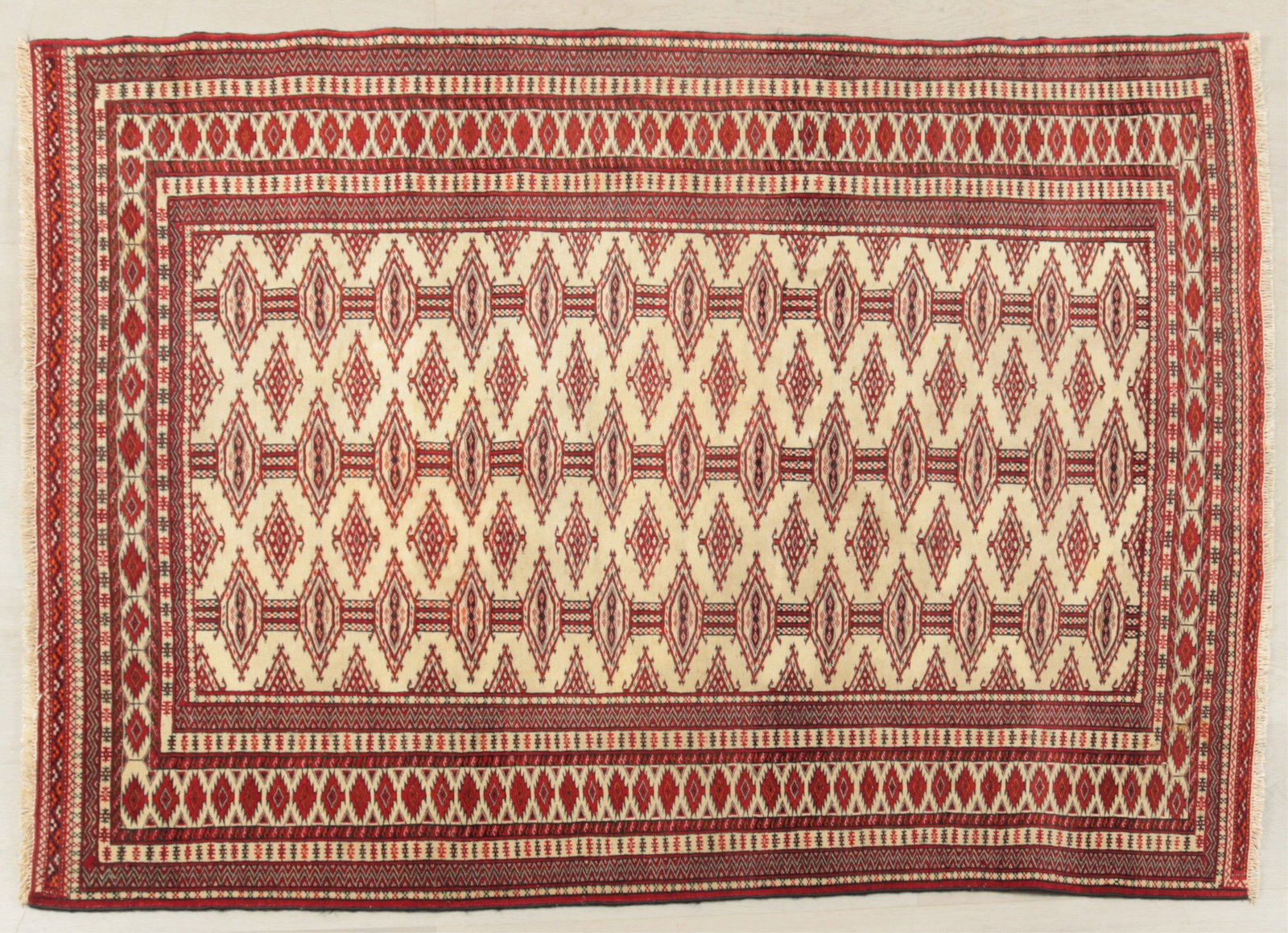 Pakistani Mori Bokhara Rug 3-10 X 5-2 (1 of 10)