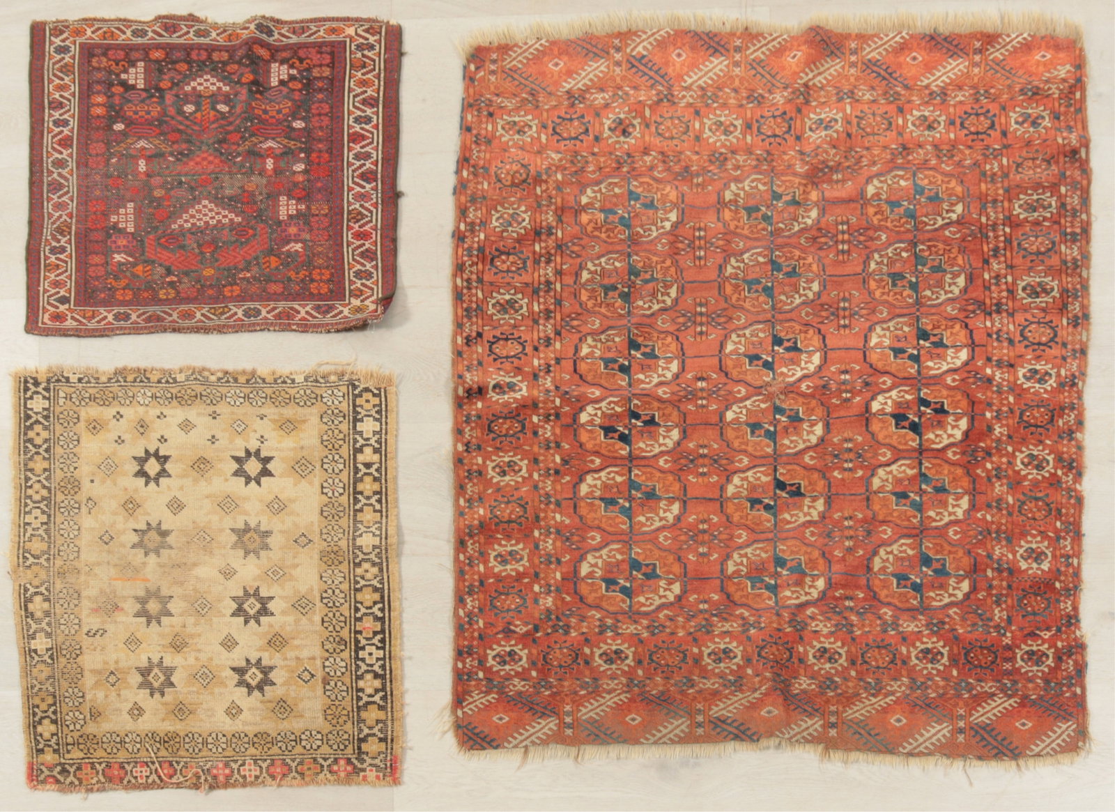 Bokhara Wool Rug & Two Persian Bagface Mats (1 of 11)