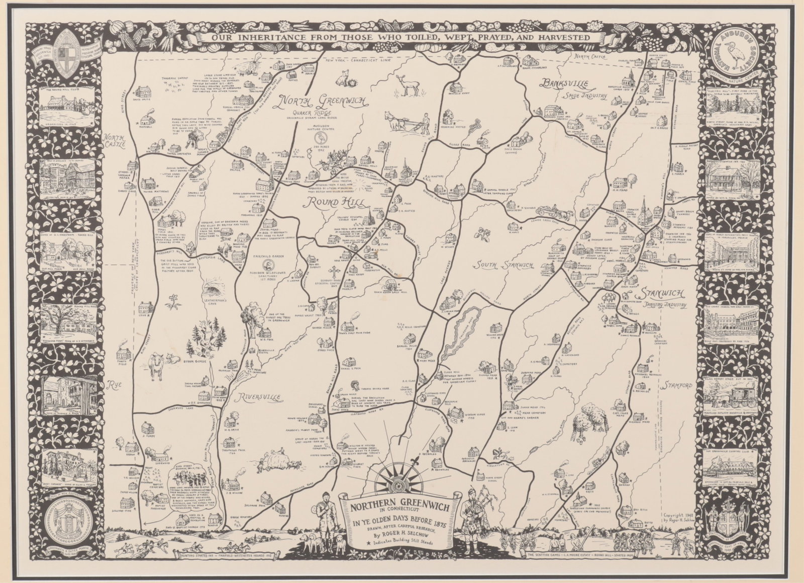 Vintage Map of Northern Greenwich CT (1 of 10)