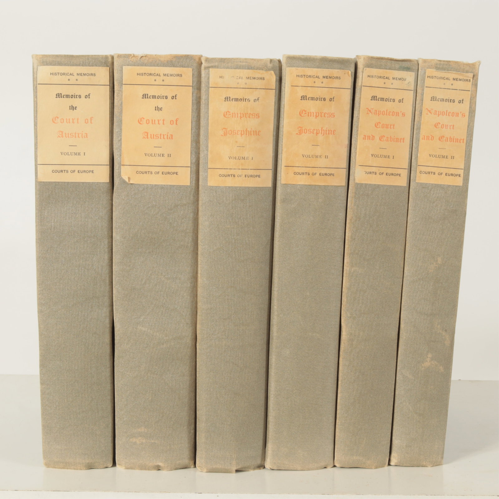 Secret Memoirs of the Courts of Europe: A partial set of the limited edition 'Secret Memoirs of the Courts of Europe' series published by George Barrie & Son, Philadelphia. Printed on Japanese Vellum Paper and limited to 1,000 numbered copi