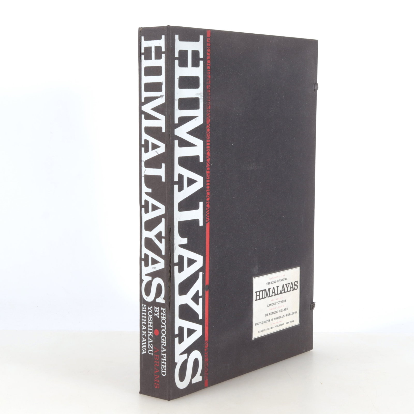 Himalayas Testimonial By King Of Nepal: "Himalayas," A Testimonial by Mahendra Bir Bikram Shad Deva, the King of Nepal, Preface by Arnold Toynbee, Introduction by Sir Edmund Hillary, Photos by Yoshikazu Shirakawa (Harry N. Abrams, 1971), in