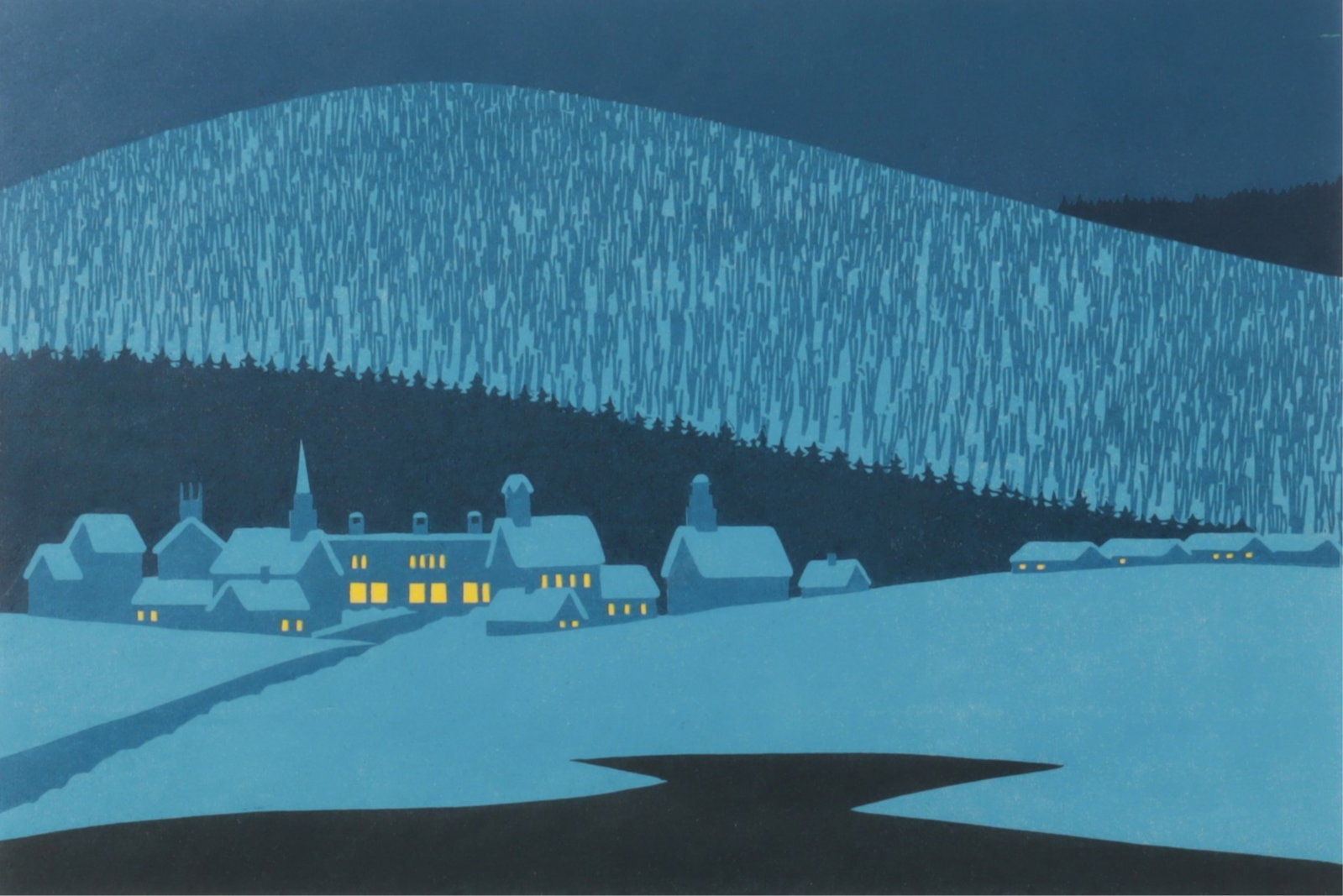 Sabra Field - Winter Lights - Woodblock (1 of 7)